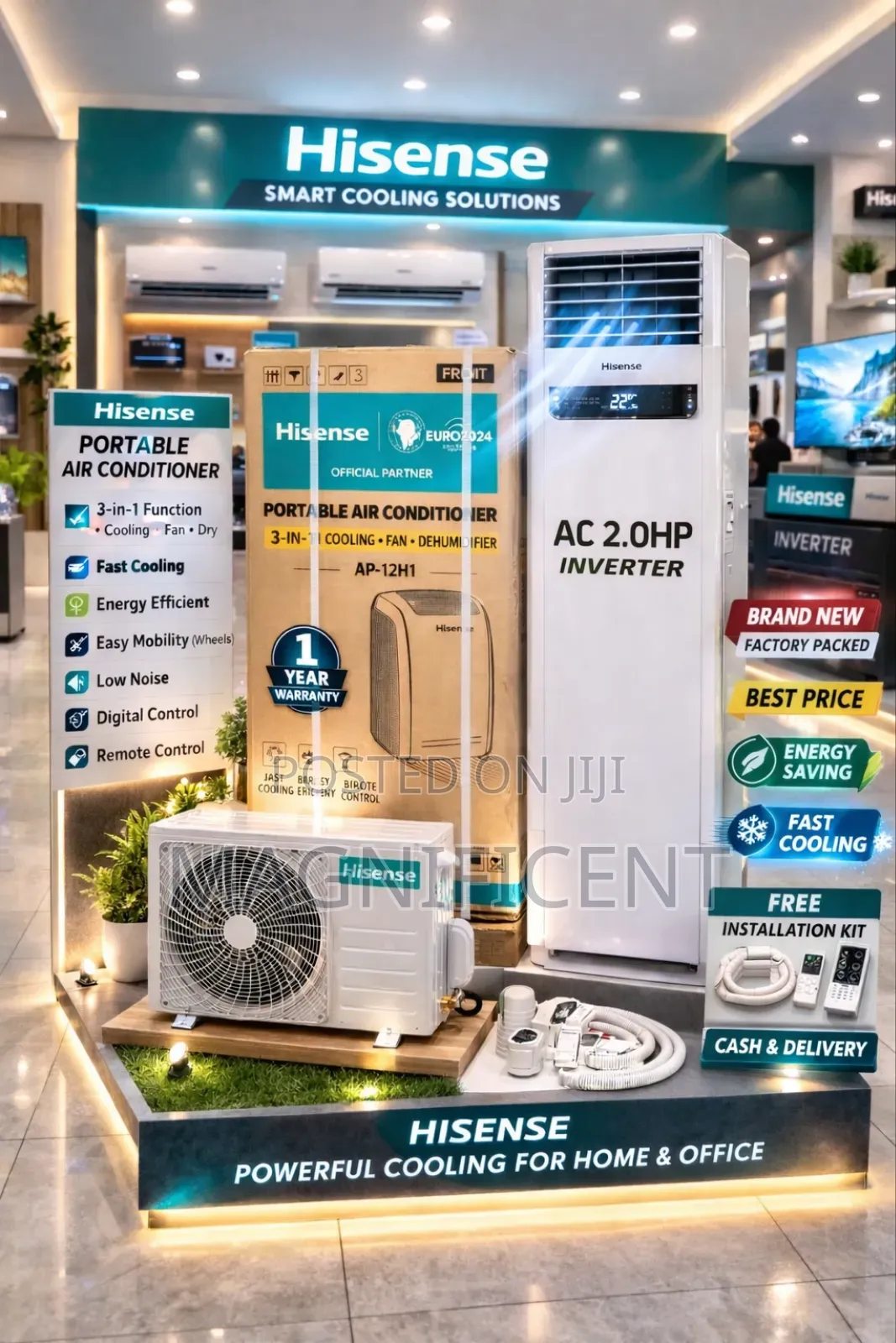 Original Powerful Hisense Fs 2.0hp Inverter Air Conditioner
