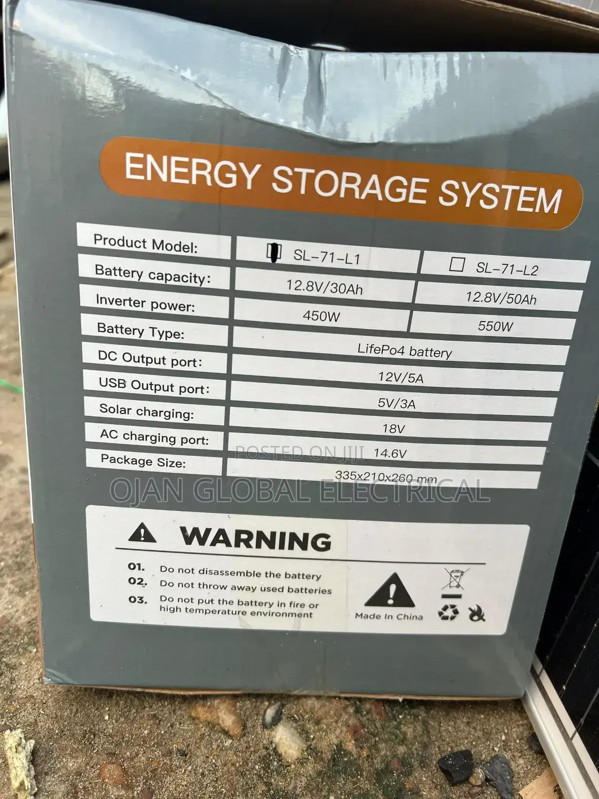 Fibon Solar 12.8v/50ah 550watts