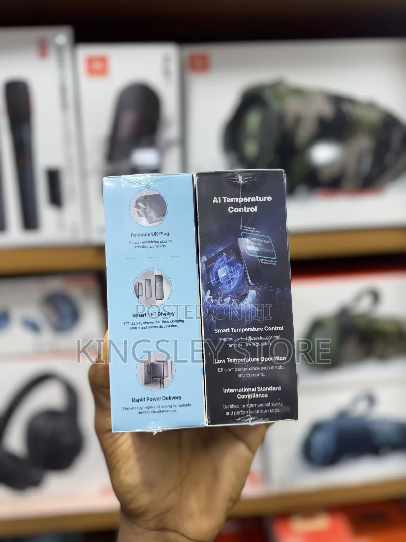 Powerology Voltflow Gan Wall Charger Pd 140w - Black