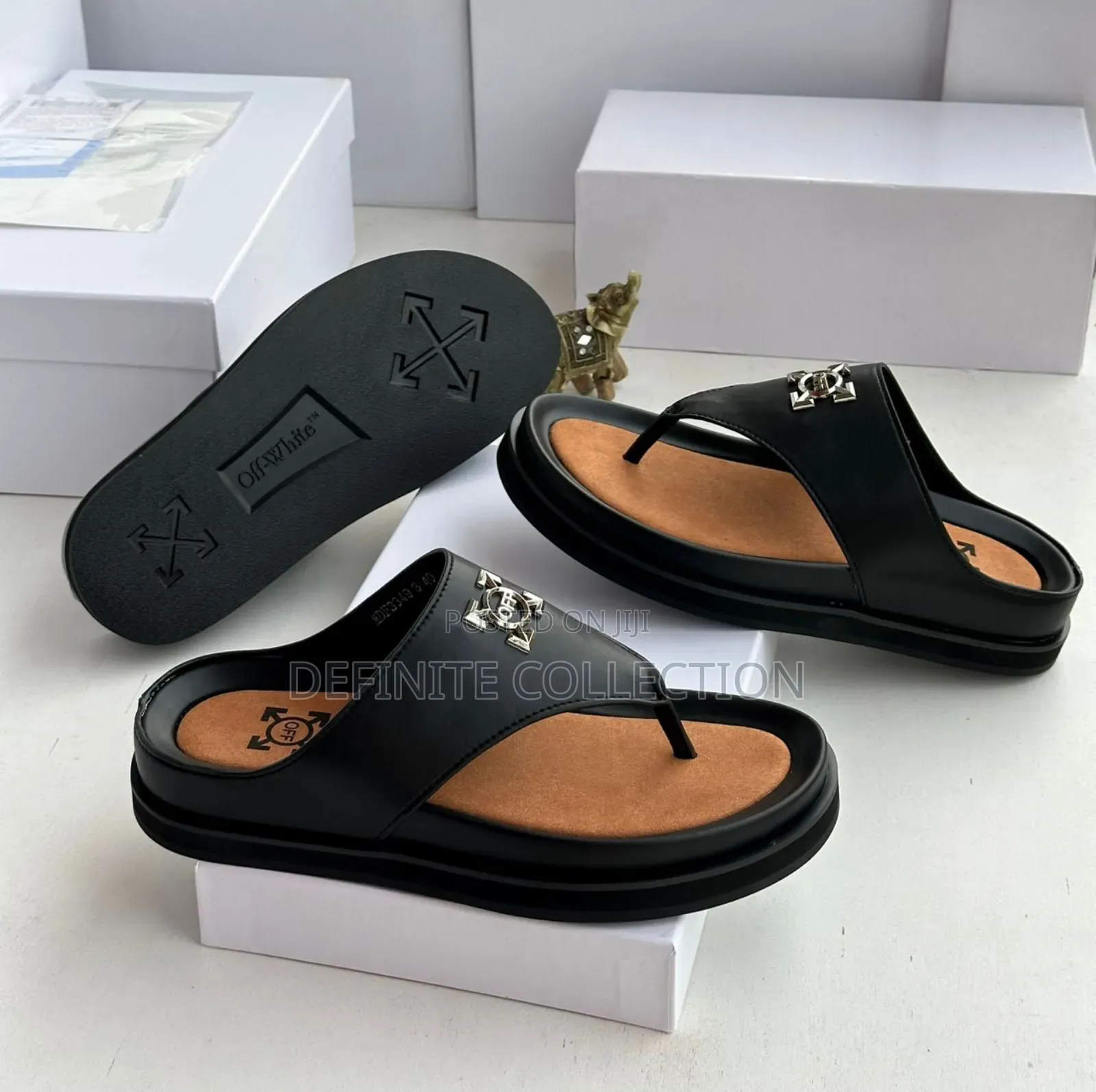 New Naked Wolfe Leather Slippers