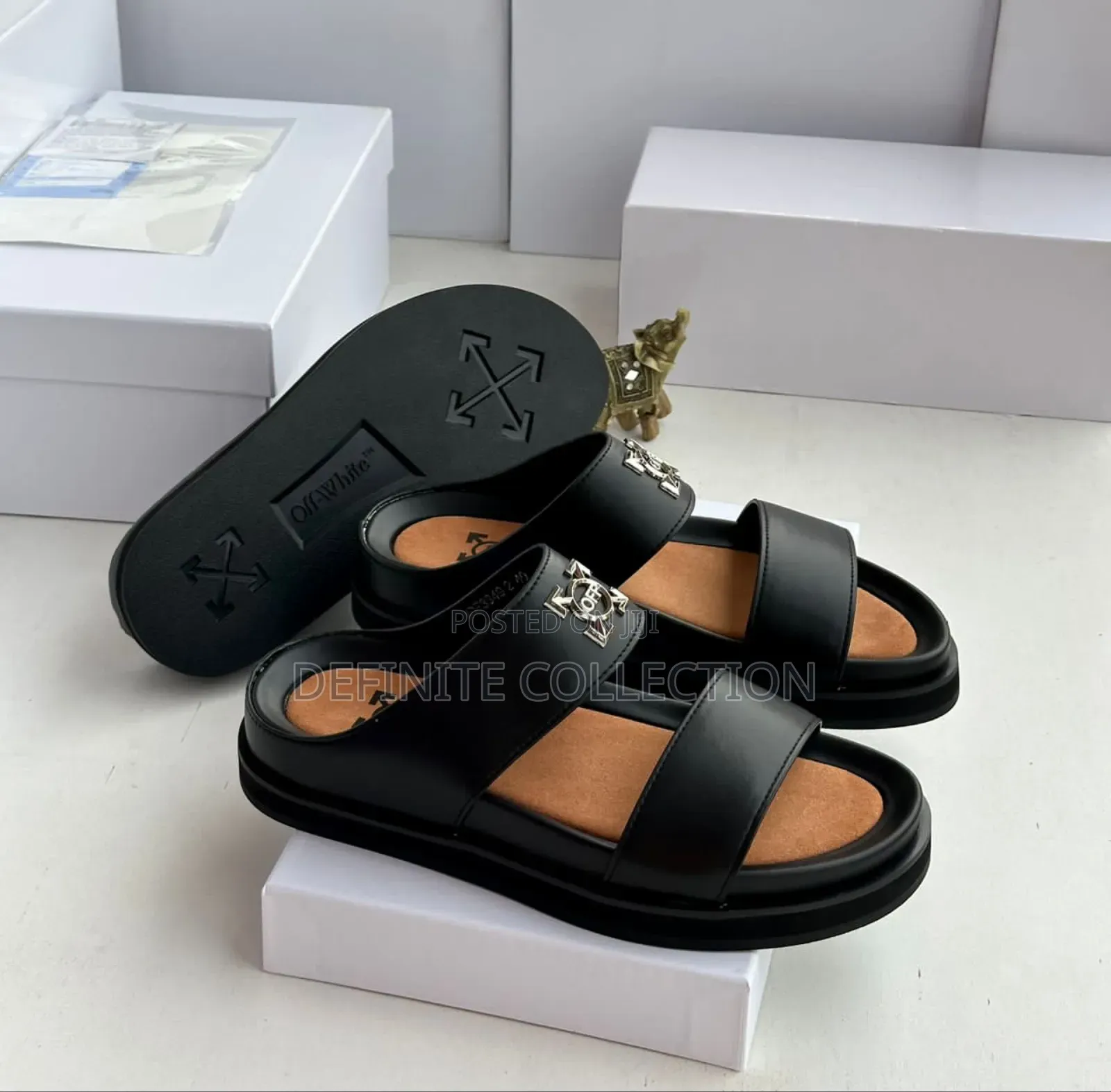 New Naked Wolfe Leather Slippers