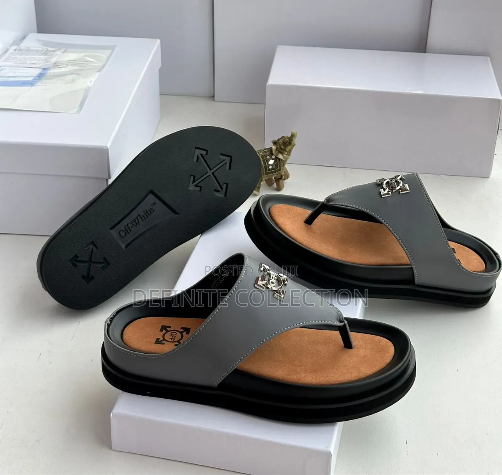 New Naked Wolfe Leather Slippers