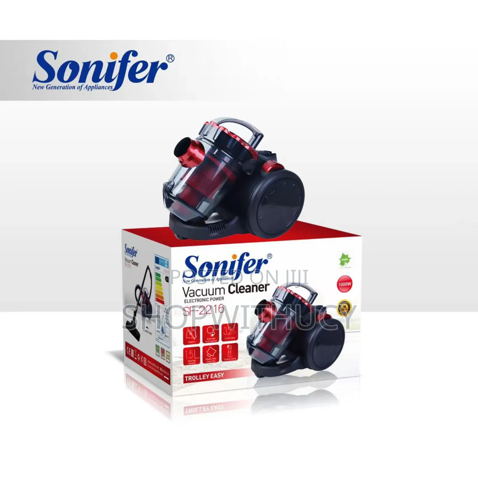 Electric Strong Suction Plastic Gear Canister, Vacuum Cleaner