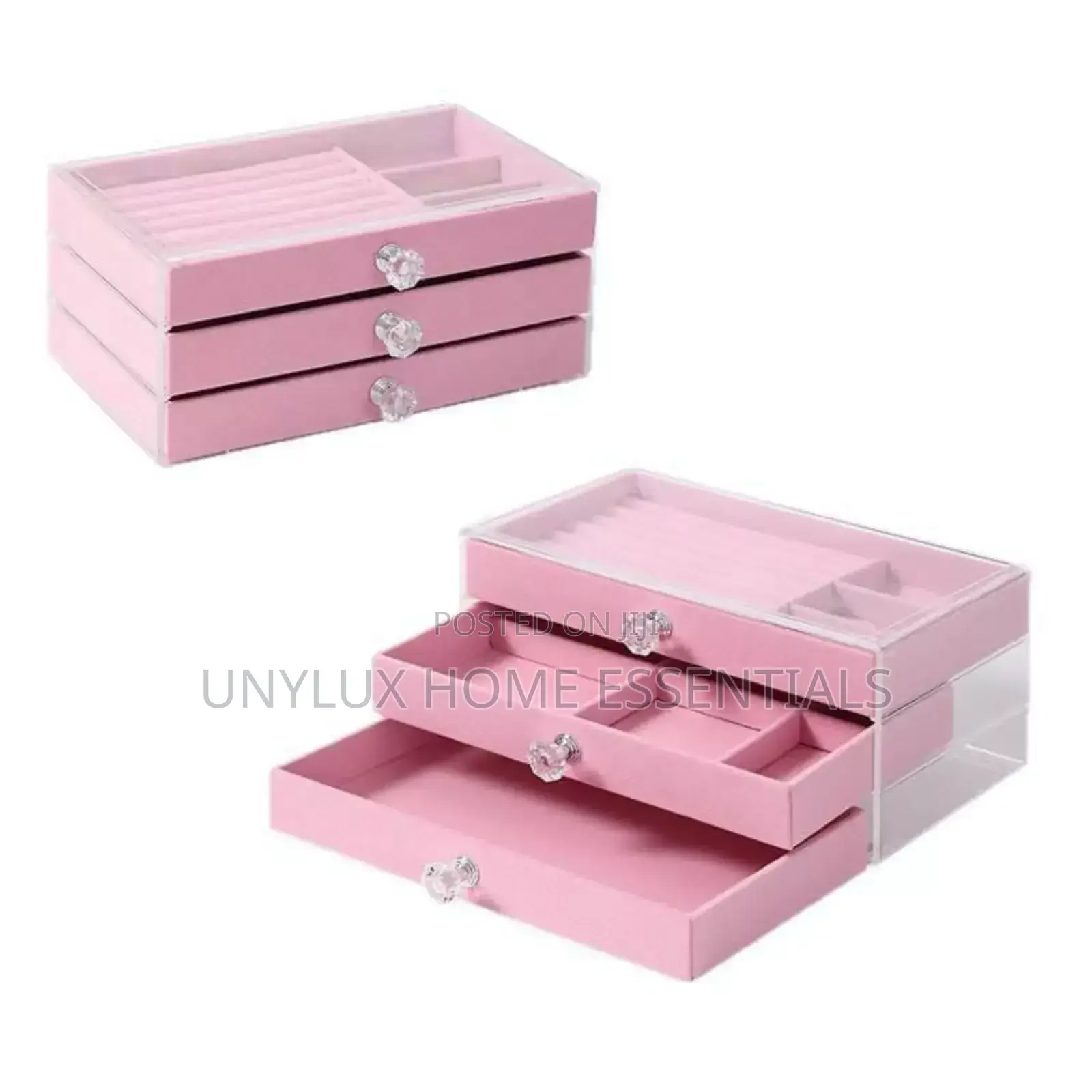 3 Layer Multifunctional Acrylic Jewellery Box