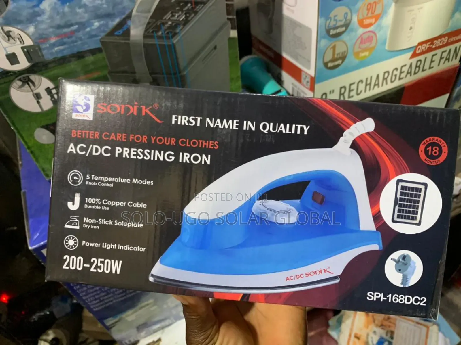Sonik Ac/Dc Pressing Iron