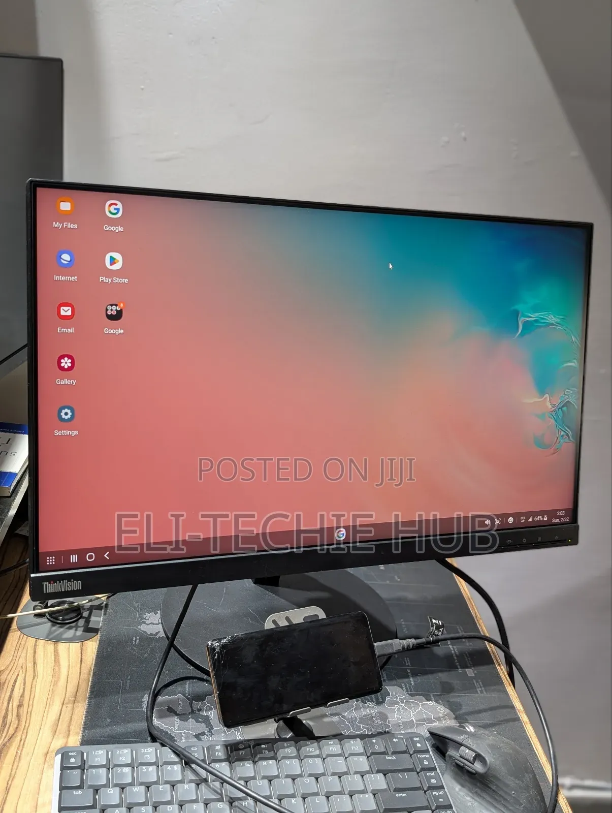 Lenovo Thinkvision 24” Usb-C QHD 2560 X 1440 75hz Ips Monitor