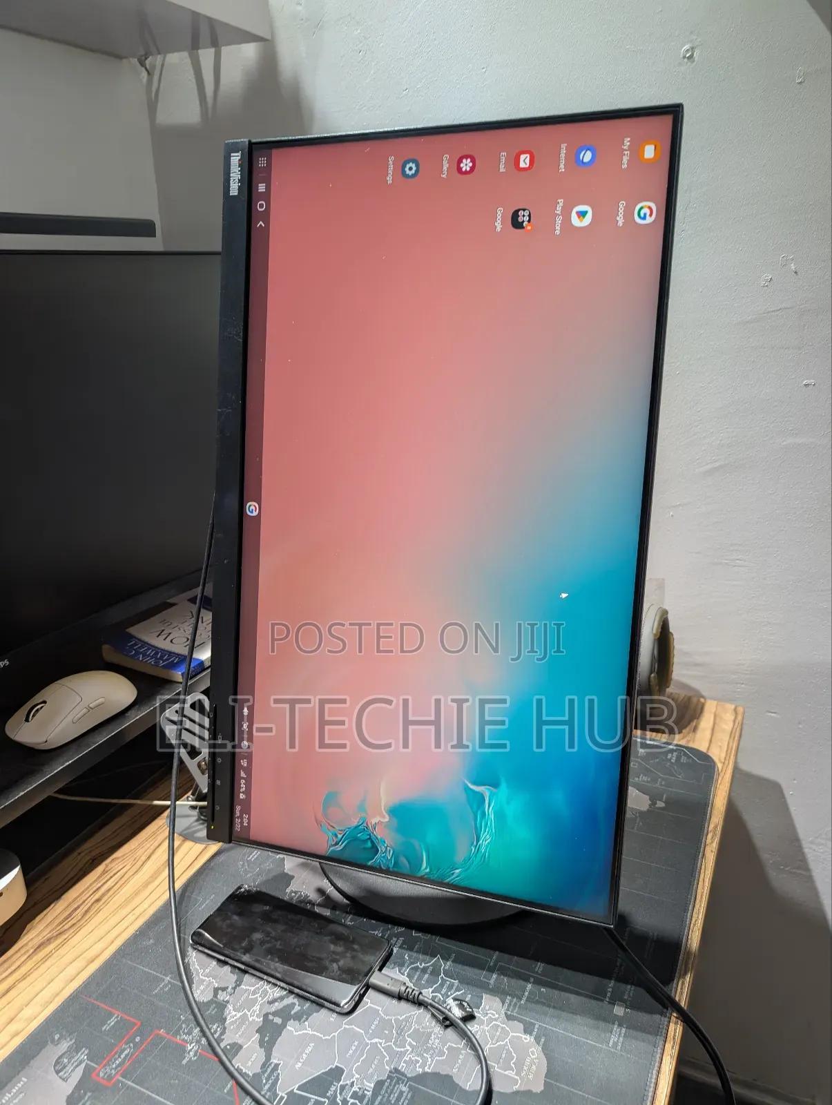 Lenovo Thinkvision 24” Usb-C QHD 2560 X 1440 75hz Ips Monitor