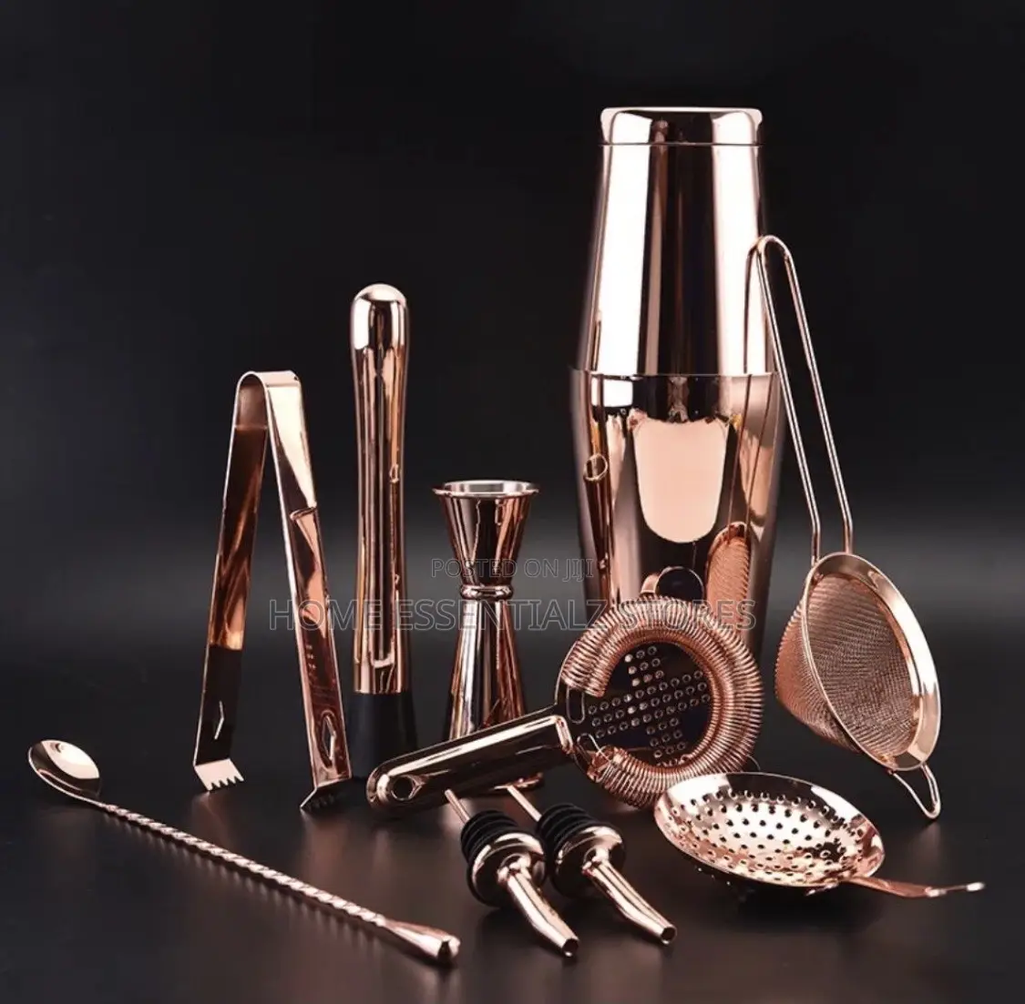 10-Piece Stainless Steel Cocktail Shaker Bar Tool Set