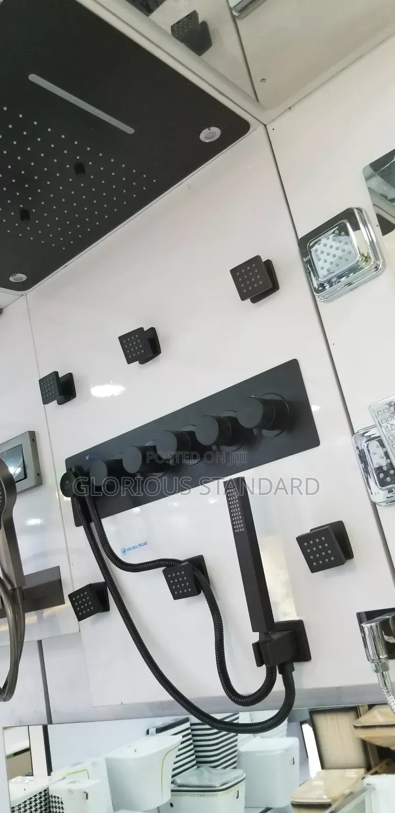Executive Tap Ceiling Mount Shower Set. Made in England