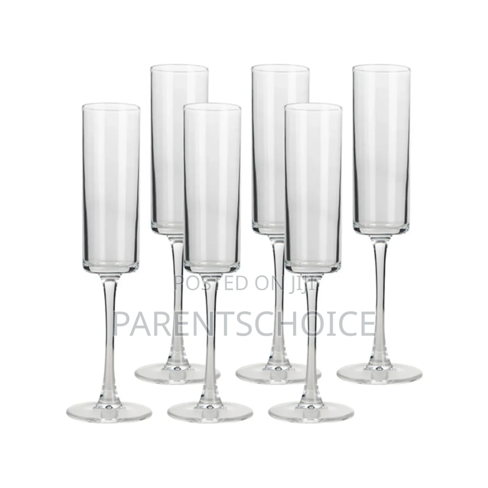 Glass Cylinder Skinny Champagne Flutes Glasses