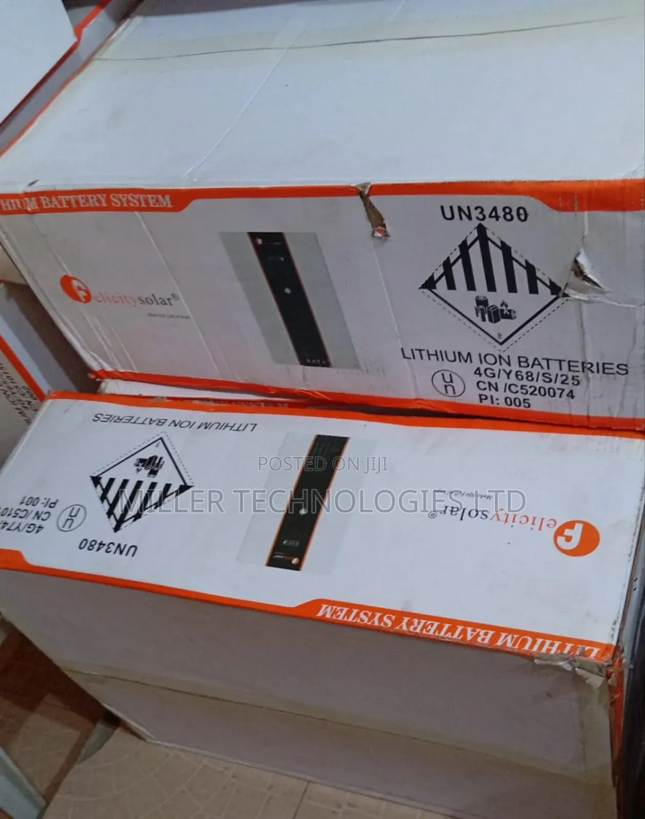 Felicity Lithium Battery 7.2kwh 48v Model Un3480