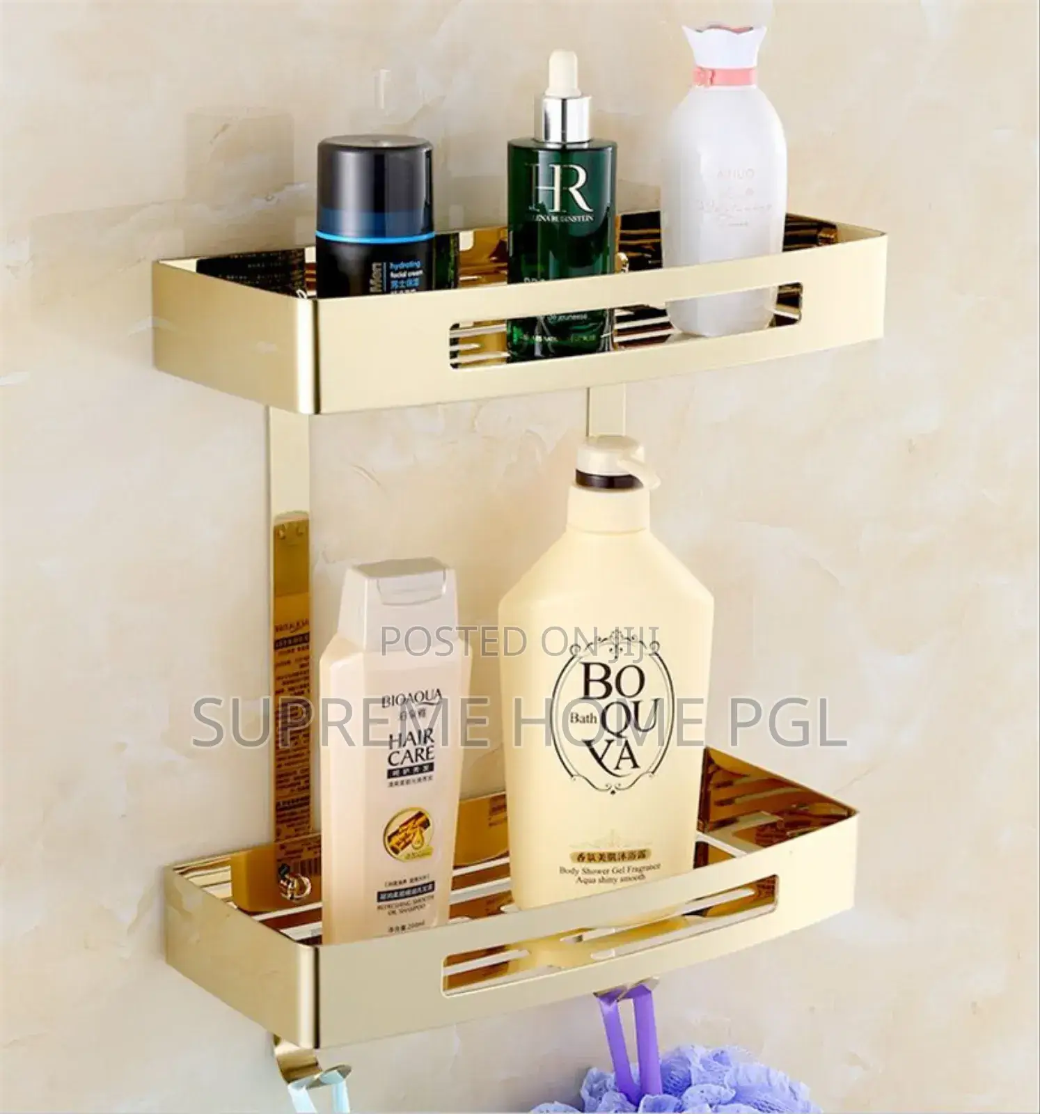 High Quality 304 Stainless Steel Bathroom Shelve