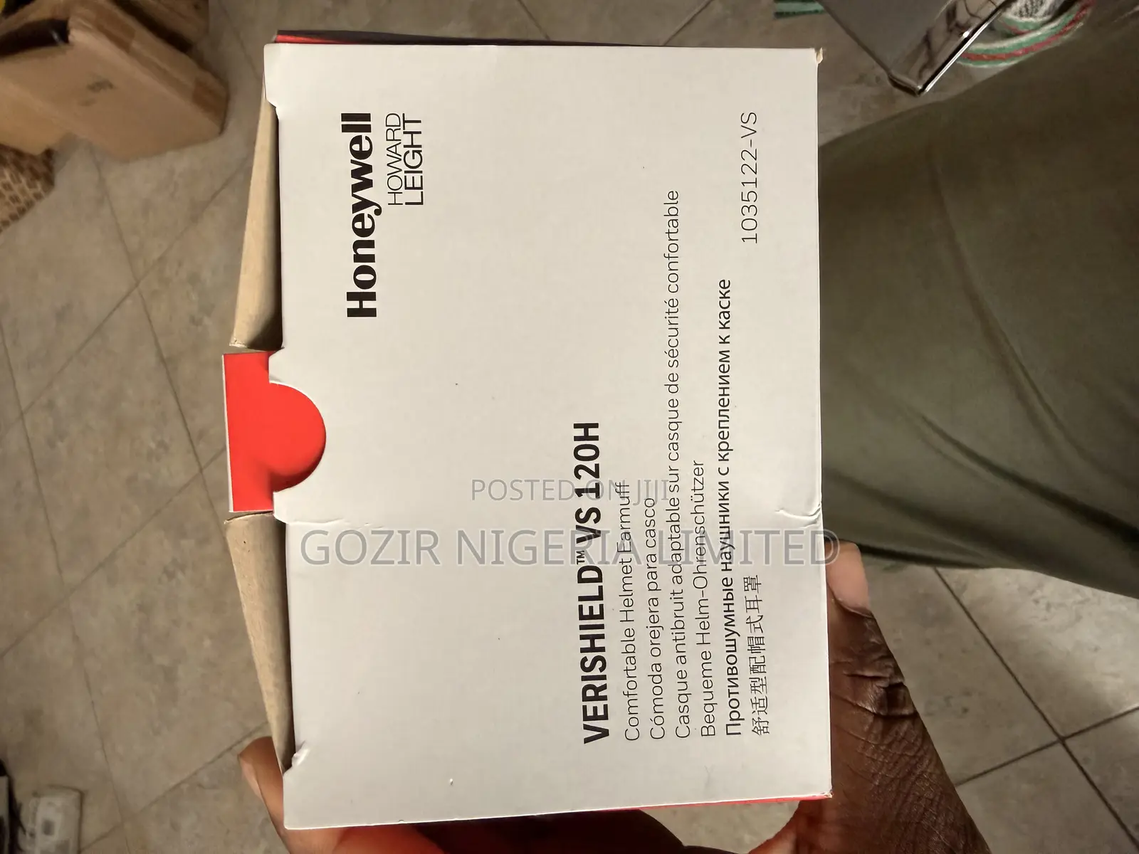 Honeywell Verishield Vs 120h Earmuff