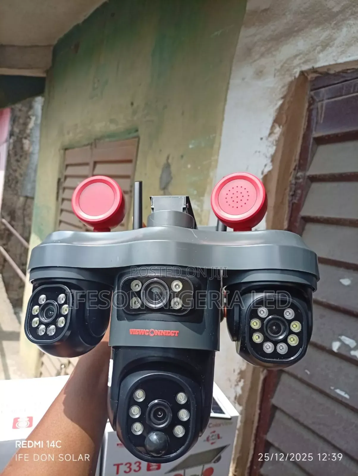 Solar Camera PTZ 3lens Security Cameras You Can Rotate All 360° With U