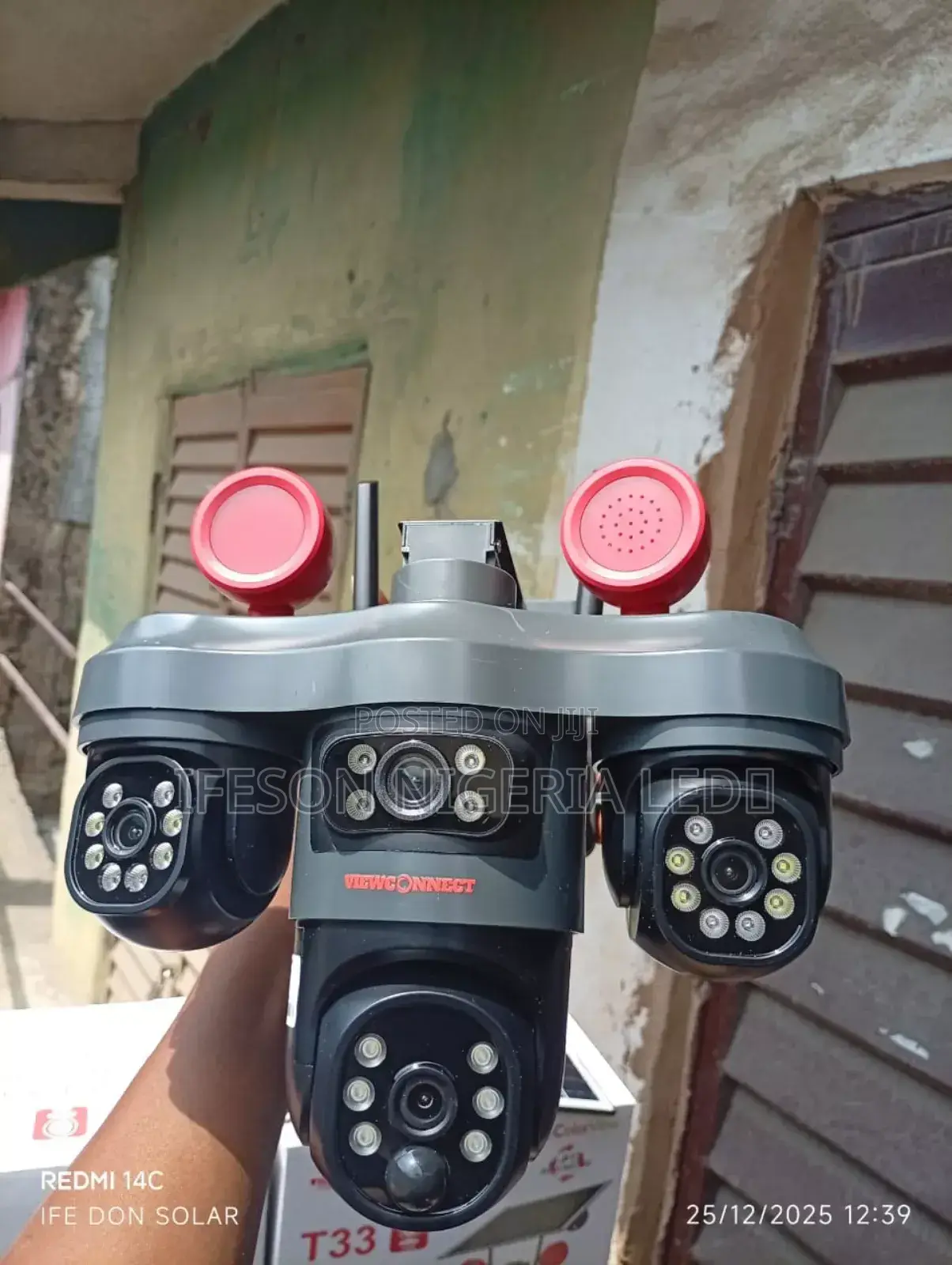 Solar Camera PTZ 3lens Security Cameras You Can Rotate All 360° With U
