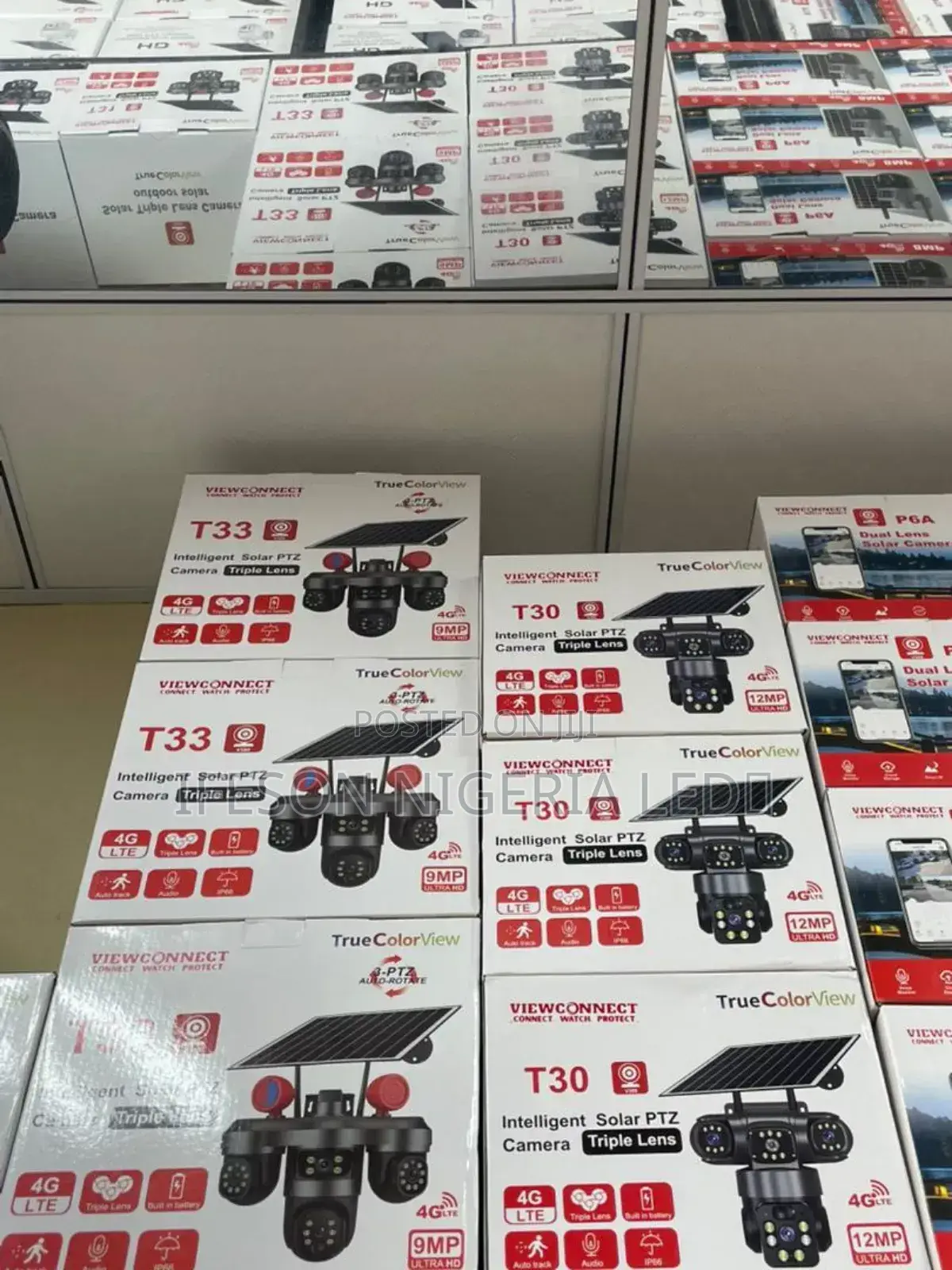 Solar Camera PTZ 3lens Security Cameras You Can Rotate All 360° With U