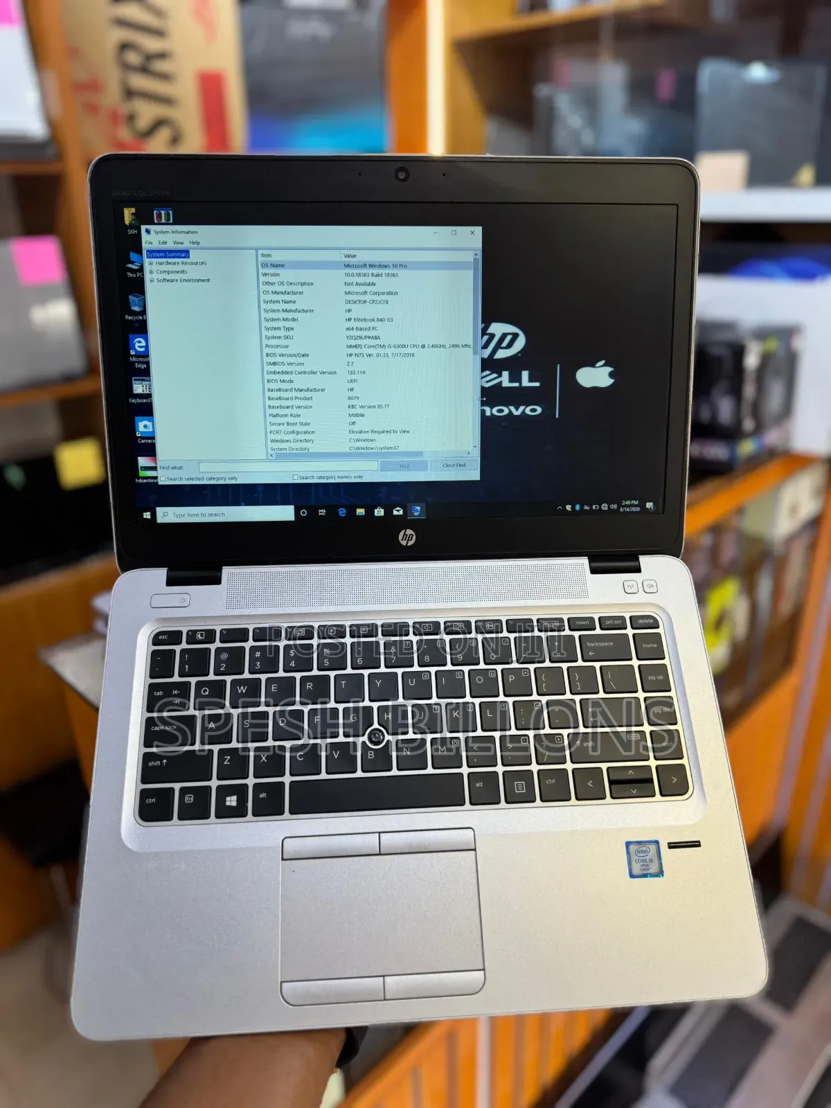 New Laptop HP EliteBook 840 G3 8GB Intel Core i5 SSD 250GB