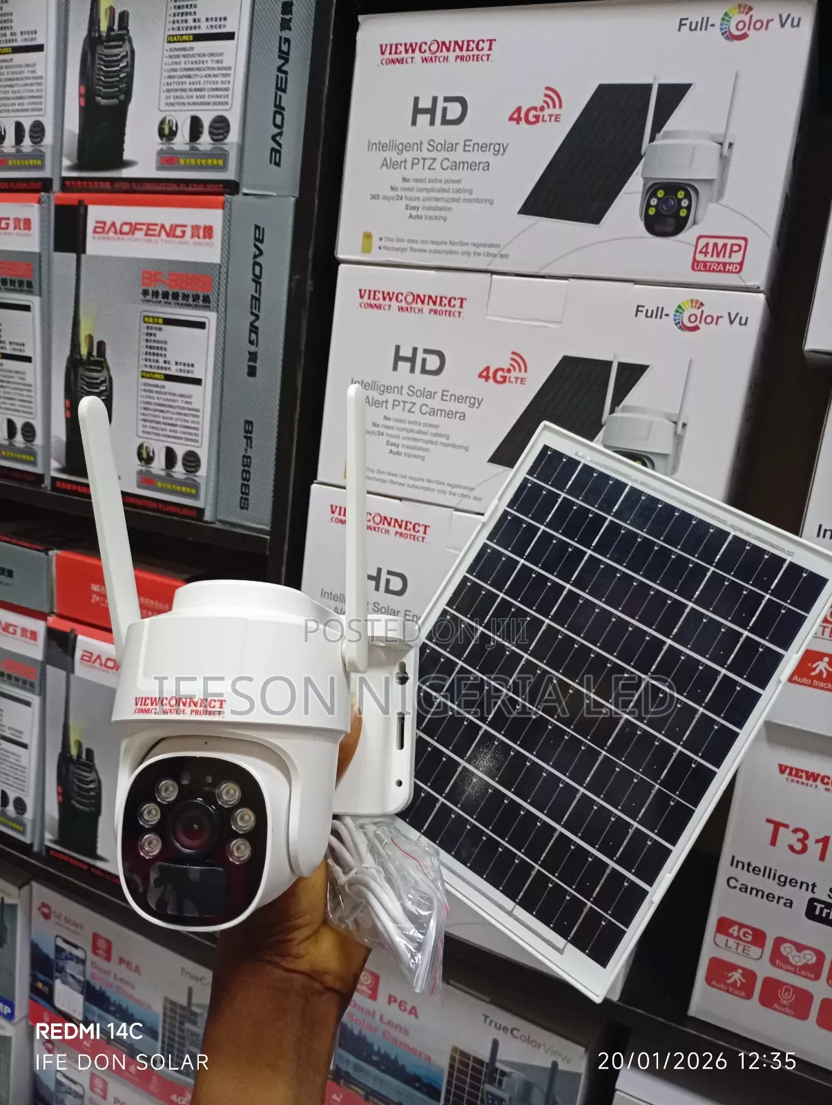 Viewconnect 4mp Ultra Hd 4g Solar Intelligent Alert PTZ Camera