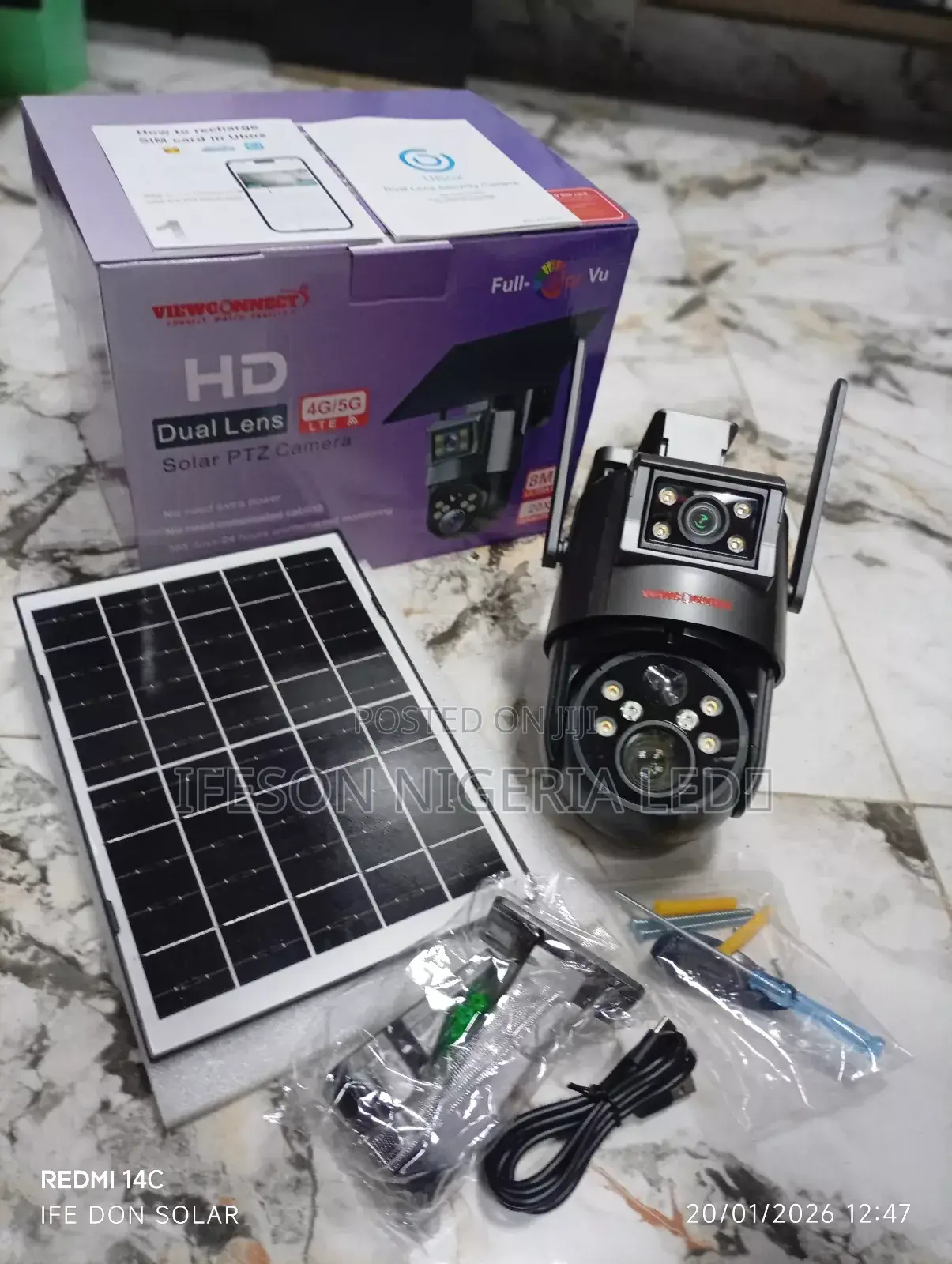 Viewconnect 4g/5g Lte Dual Lens Solar PTZ Camera, Likely the Skyvision