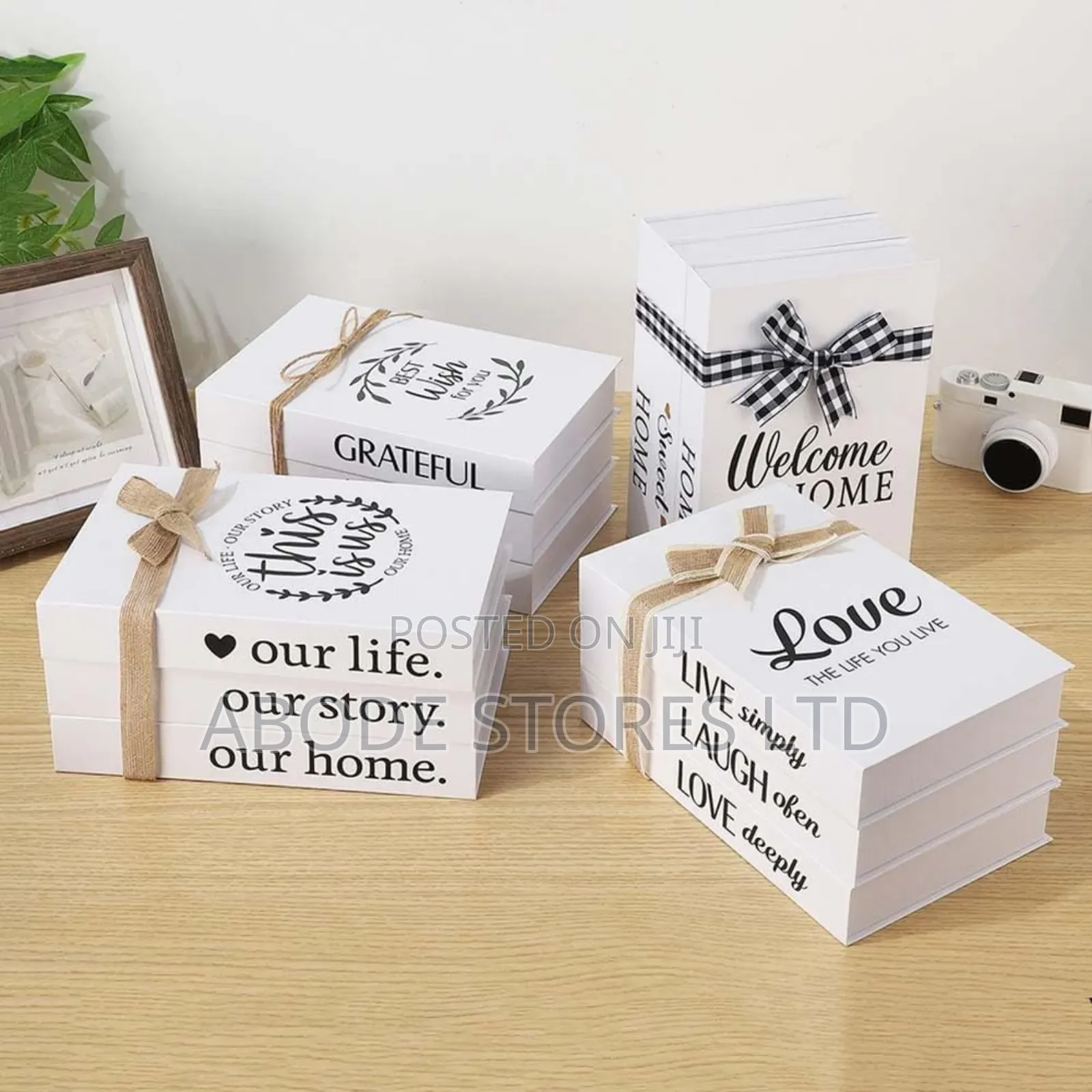 3 Pc Set Home Faux Book Decor