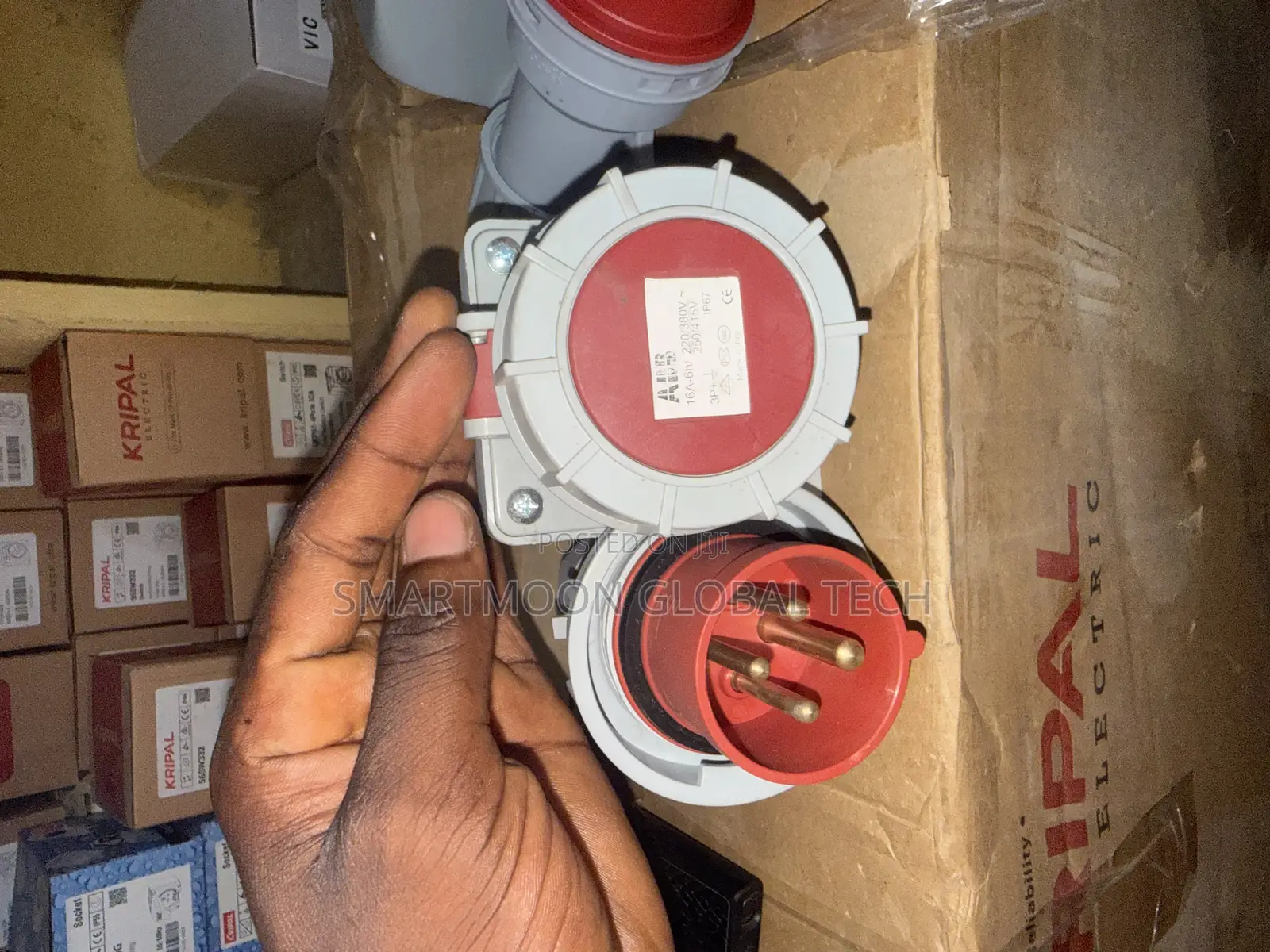 Original 16amps 4pin Industrial Male and Female Socket