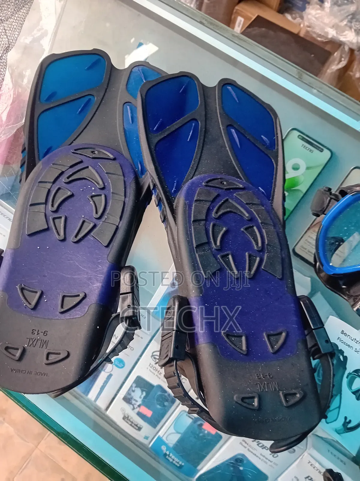 Snorkel Set Adult With Flippers, Anti-Fog Diving Set, Dry Snorkel