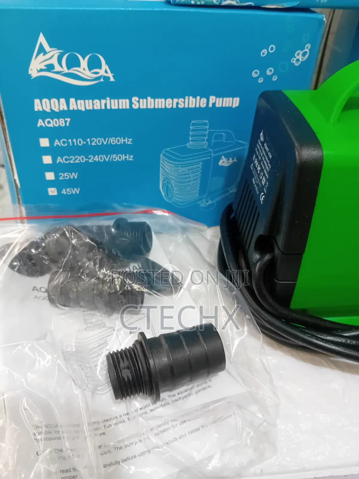 Aqqa Submersible Water Pump, 3000l/H Ultra Quiet , 2.5m High Lift