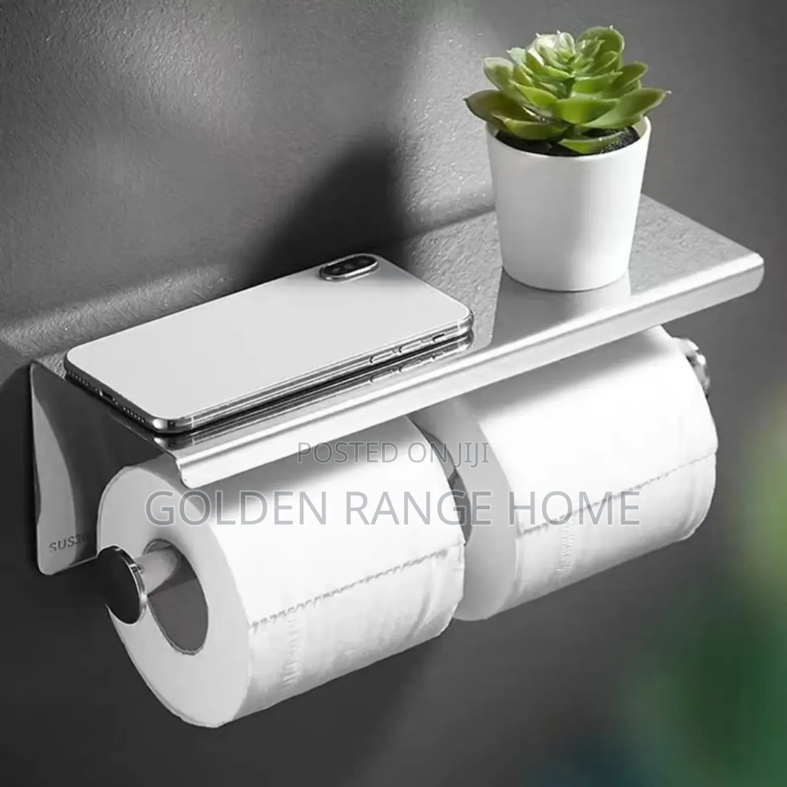 Stainless Steel Double Tissue Paper Holder