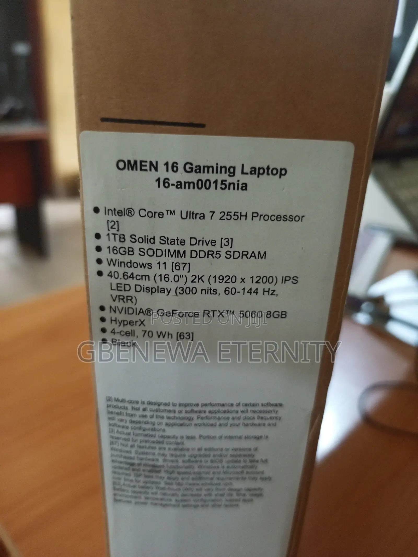 New Laptop HP Omen 16 16GB Intel Core Ultra 7 SSD 1T