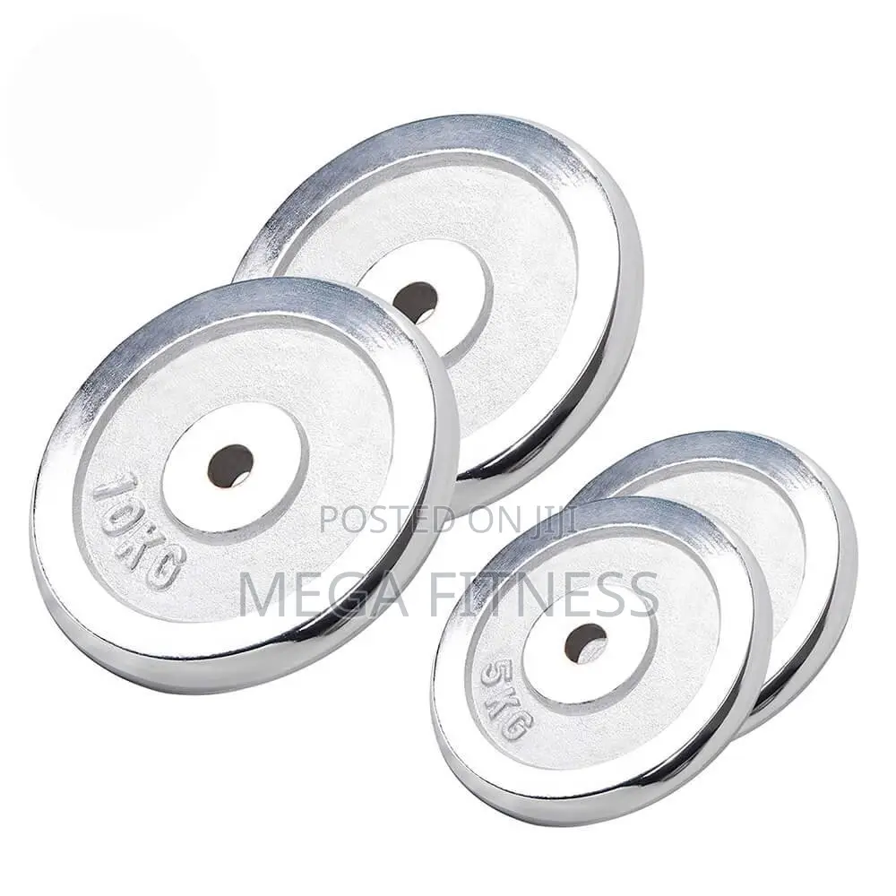 Silver Chrome Weight Plates