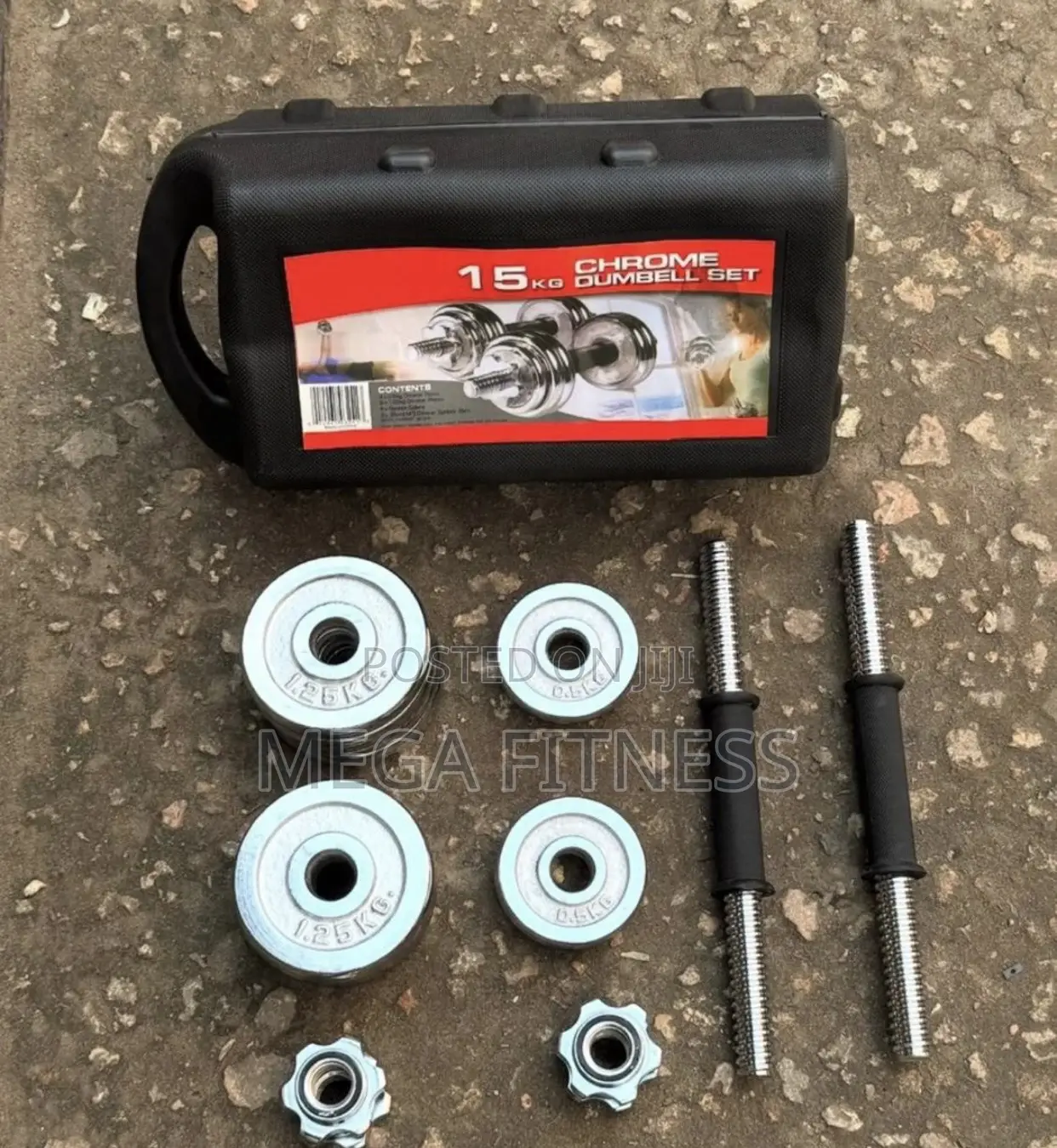 15kg Set Cast Iron Dumbells