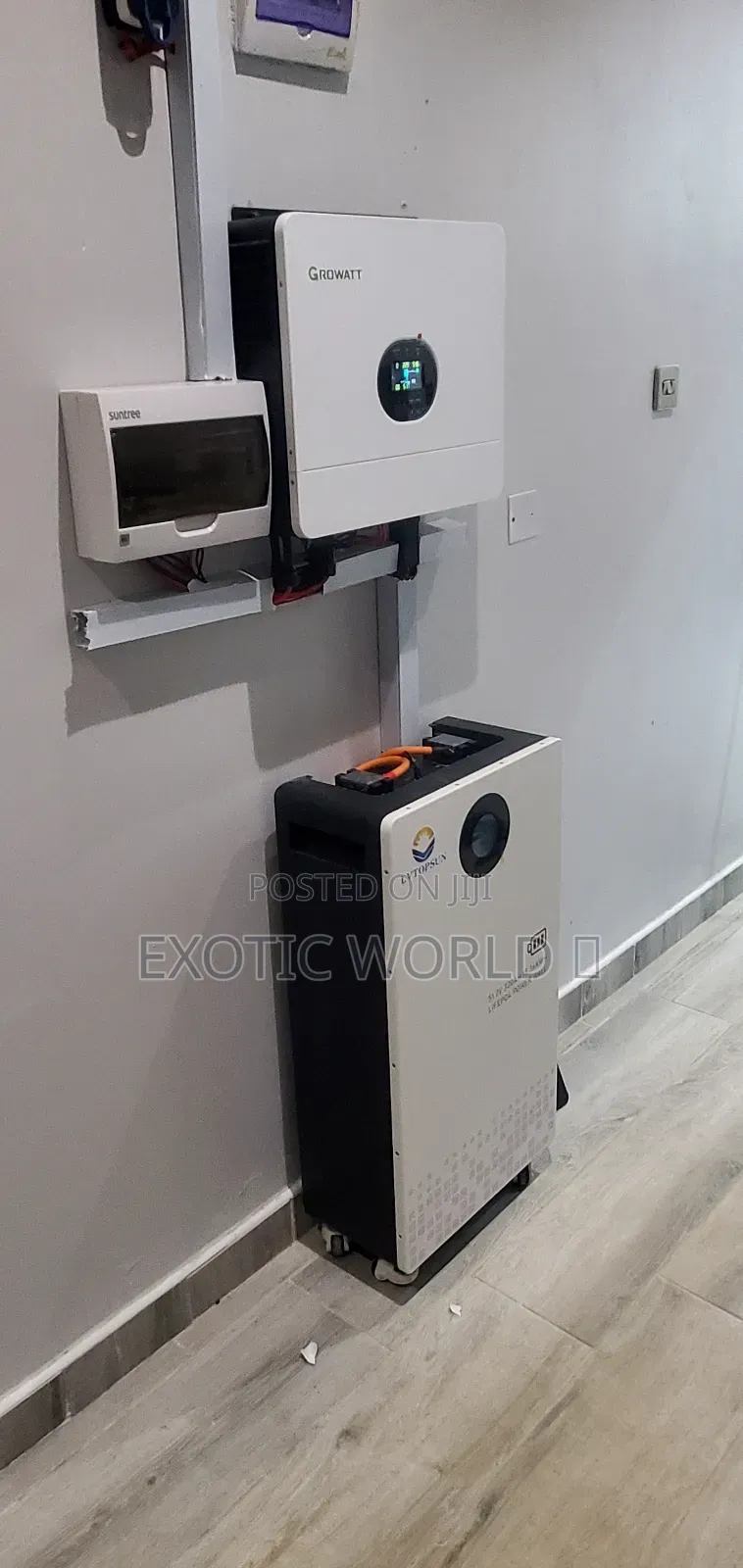 15kwh Lithium Battery + Growatt Hybrid Inverter Solar System