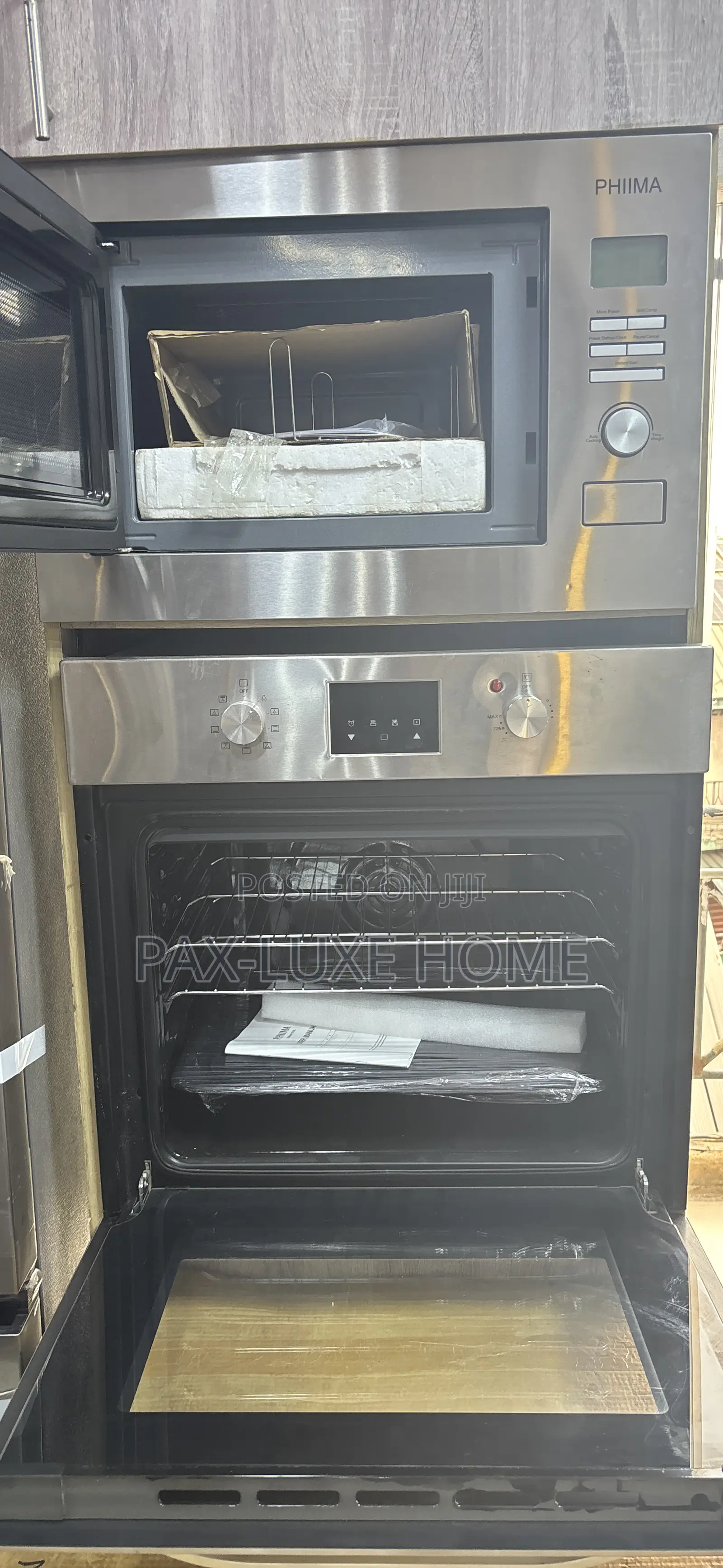 Phiima Electric and Gas Oven and Microwave Stainless With Warranty