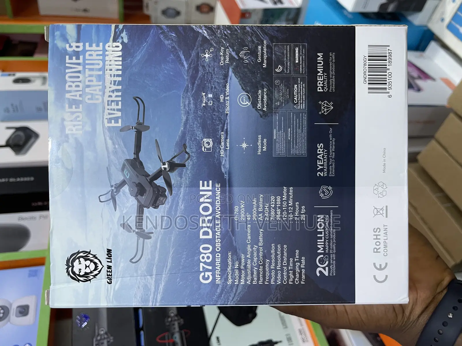 Greenlion G780 Drone – Hd Camera, Foldable, Easy Control