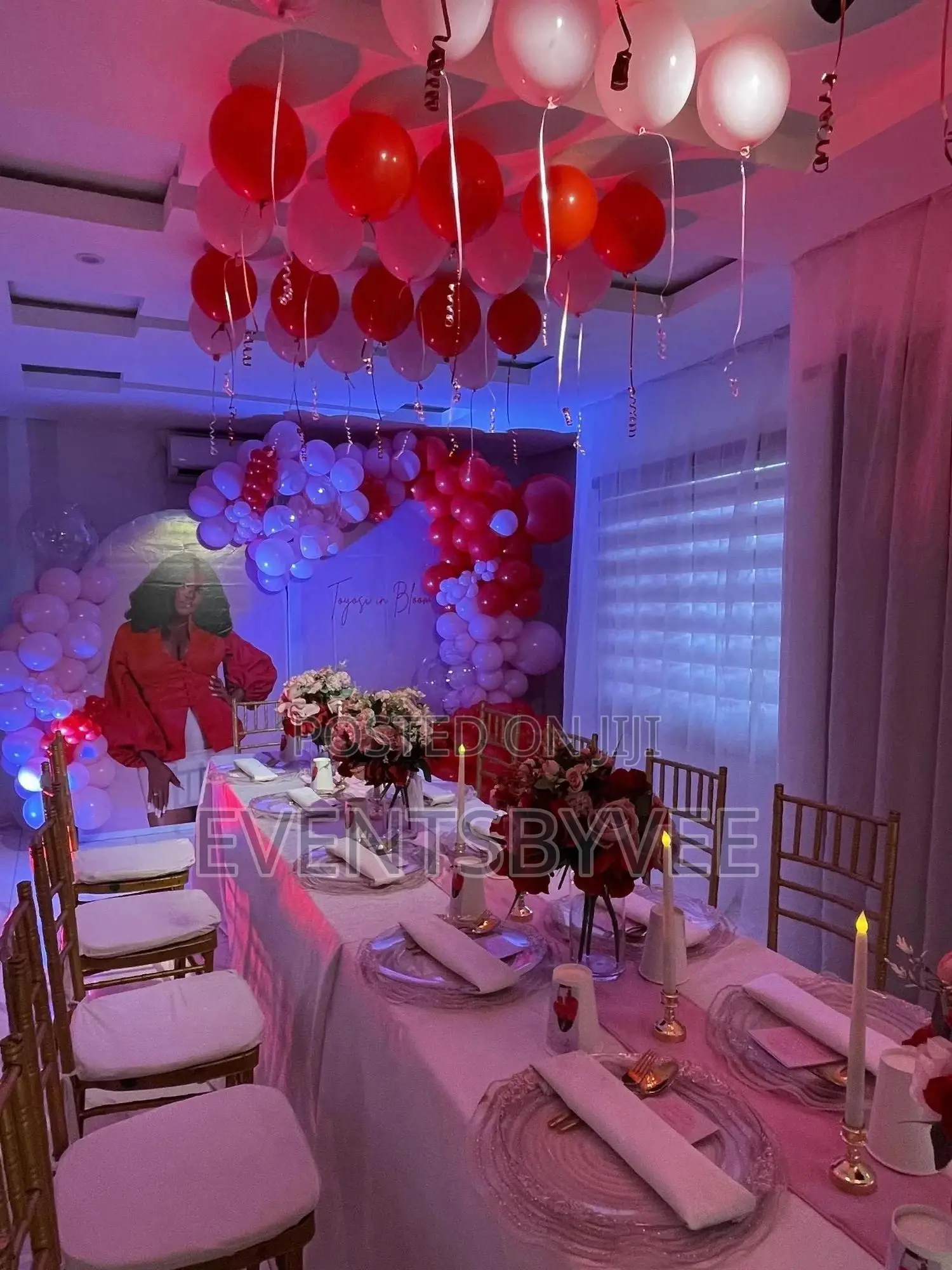 Indoor Birthday Setup