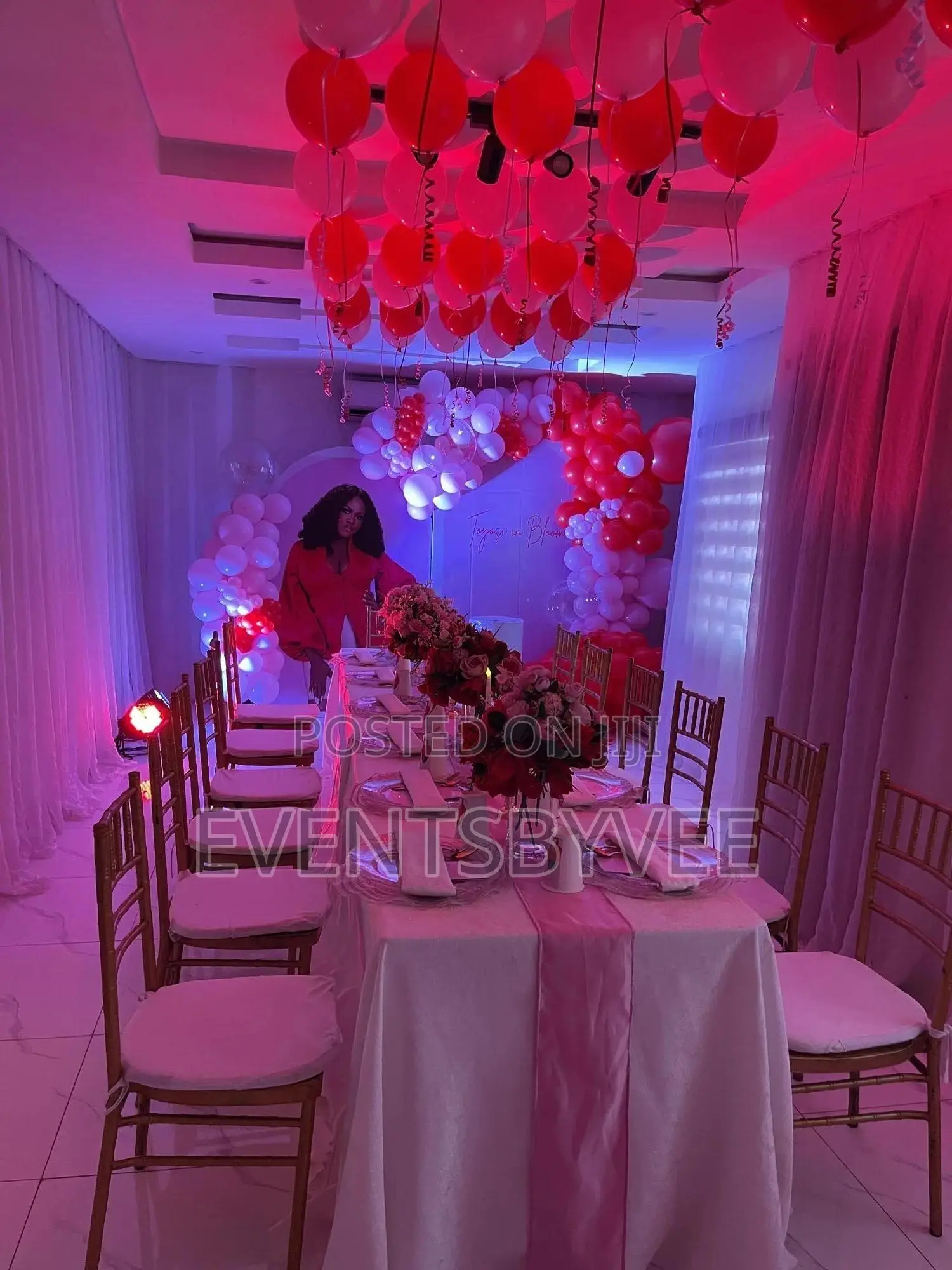 Indoor Birthday Setup