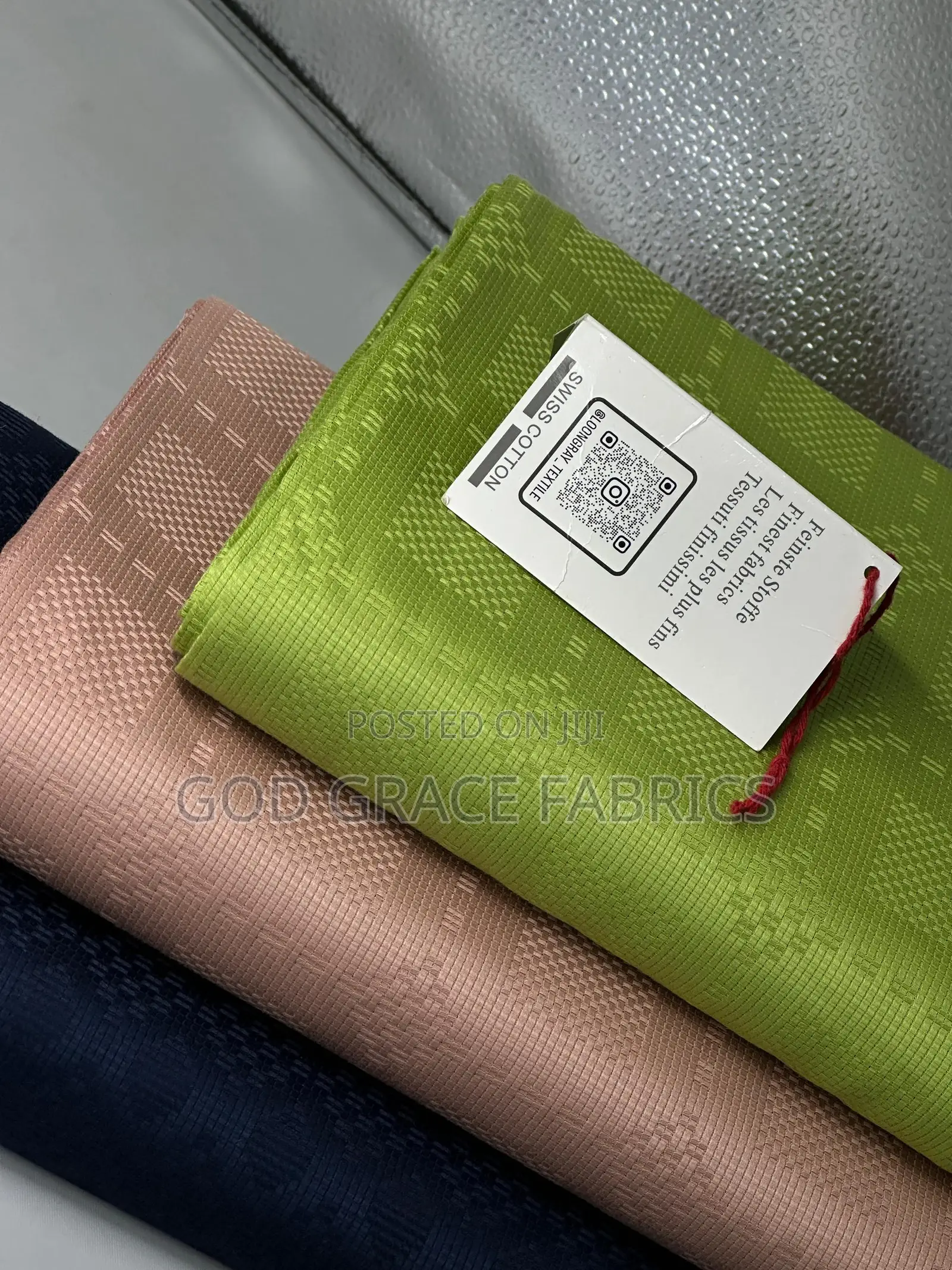 100% Cotton Swiss Damask Design Cotton Fabric
