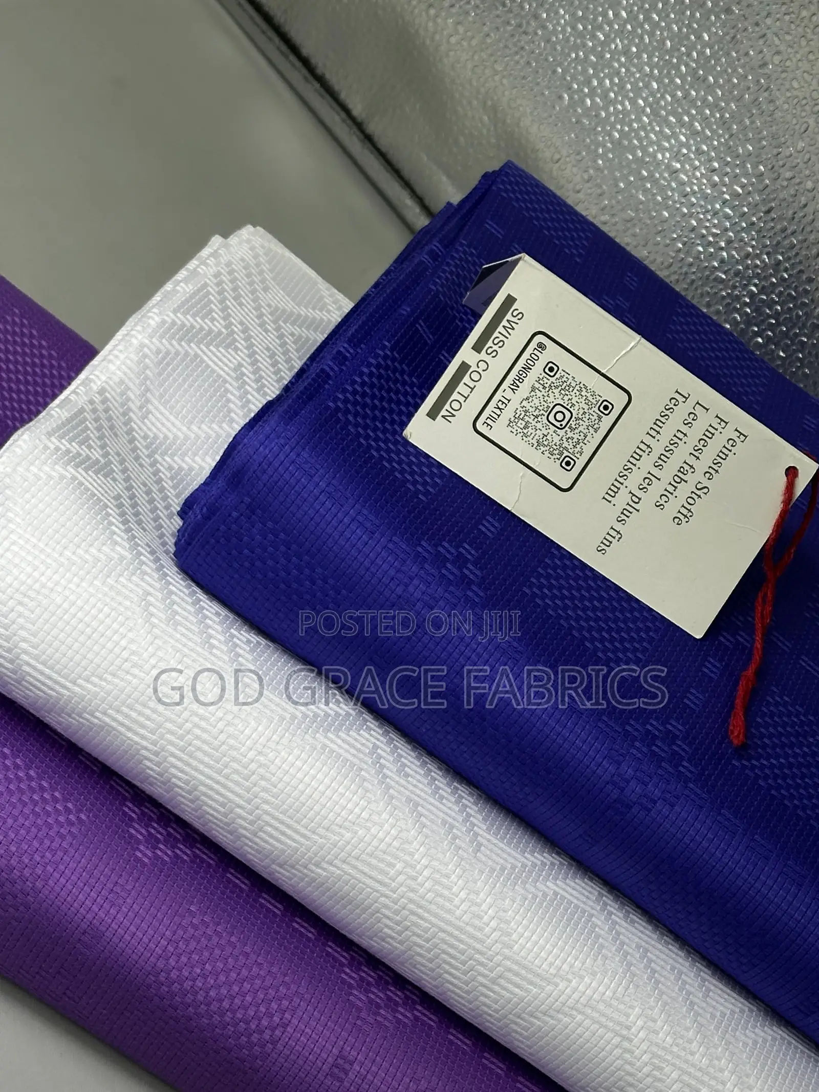 100% Cotton Swiss Damask Design Cotton Fabric