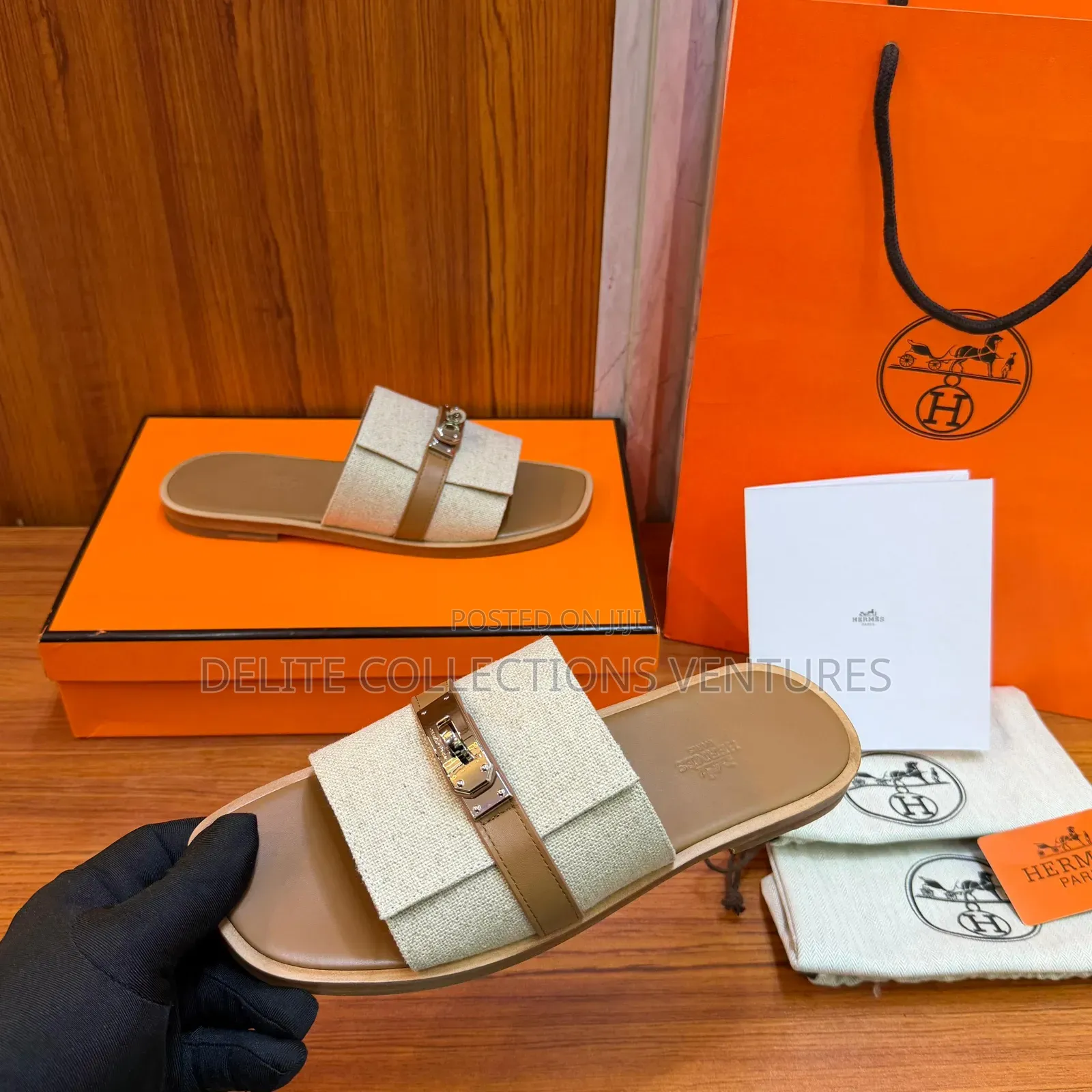 Luxury Update  
Original Hermes Gabriel Sandal.