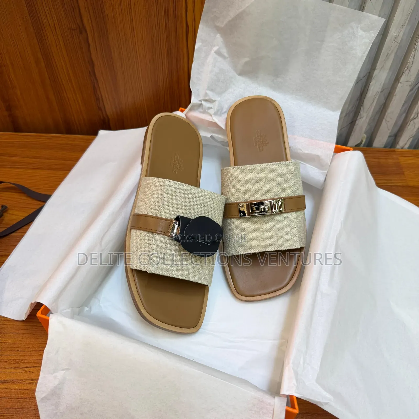 Luxury Update  
Original Hermes Gabriel Sandal.