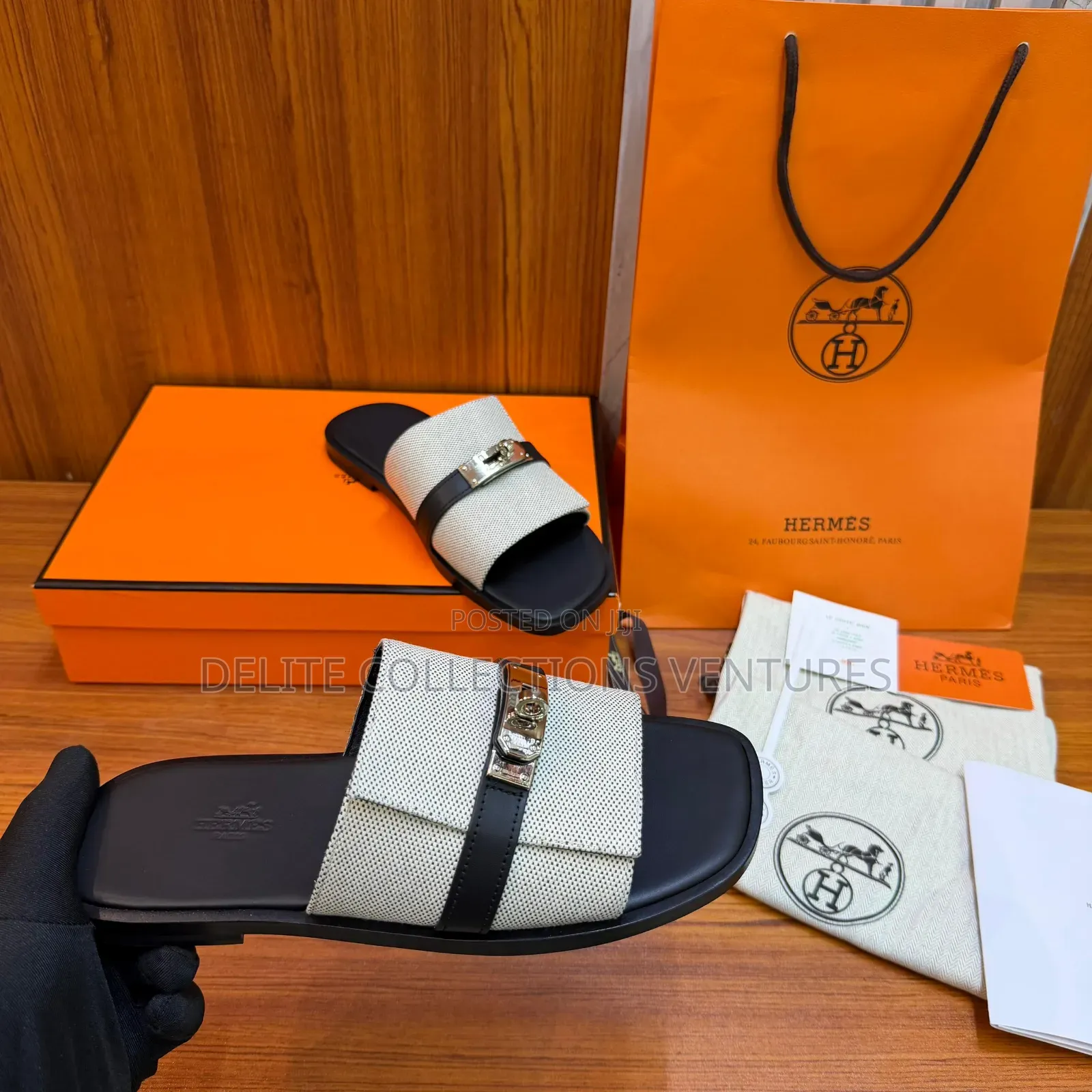Luxury Update  
Original Hermes Gabriel Sandal.