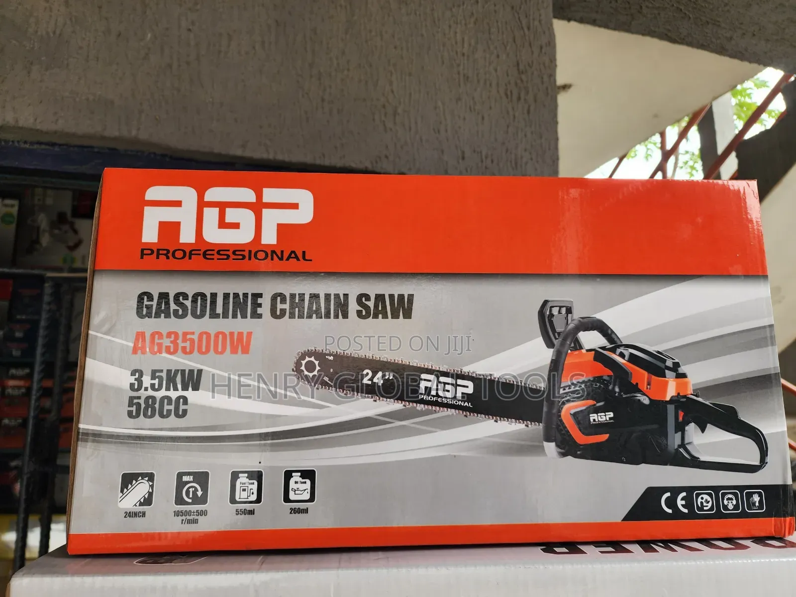 24" Agp Gasoline Chain Saw Machine