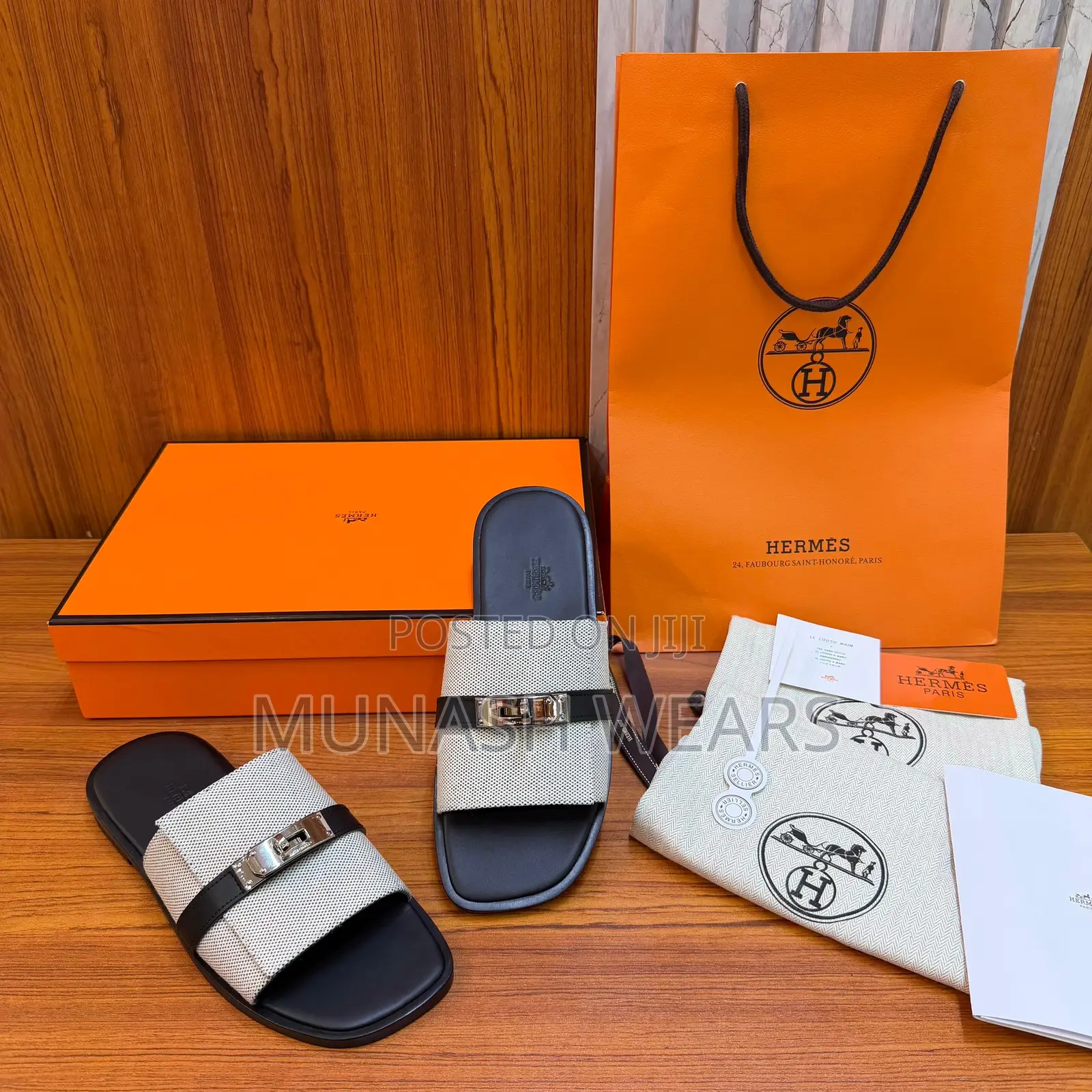 Hermes Leather Skin Slip 40-46