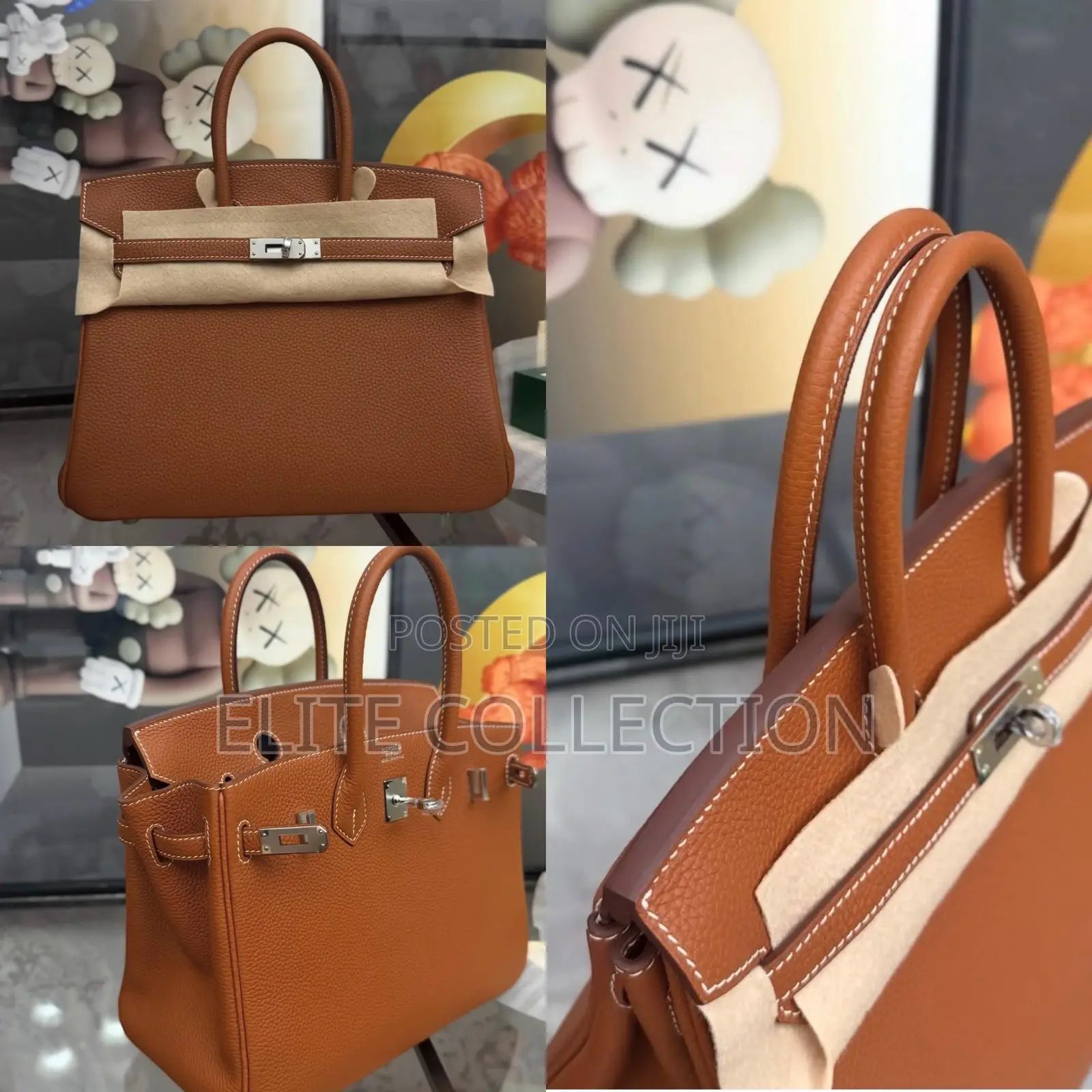 Luxury Hermes Birkin Leather 30cm Bag