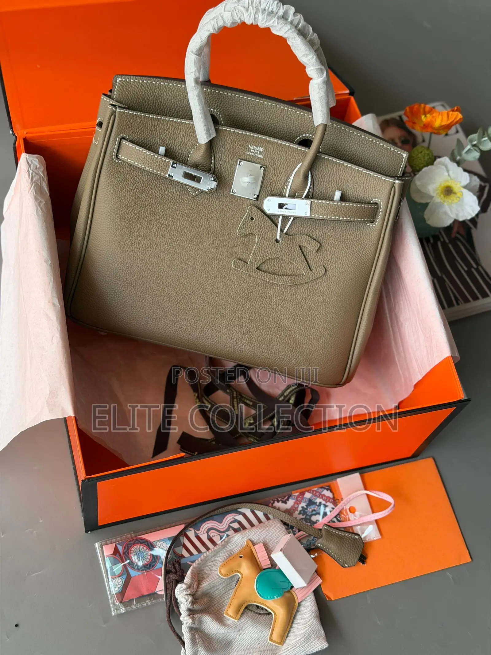 Luxury Hermes Birkin Leather 30cm Bag