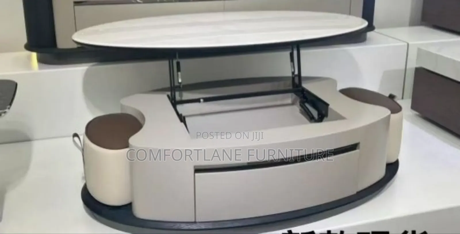Contemporary Adjustable Top Table