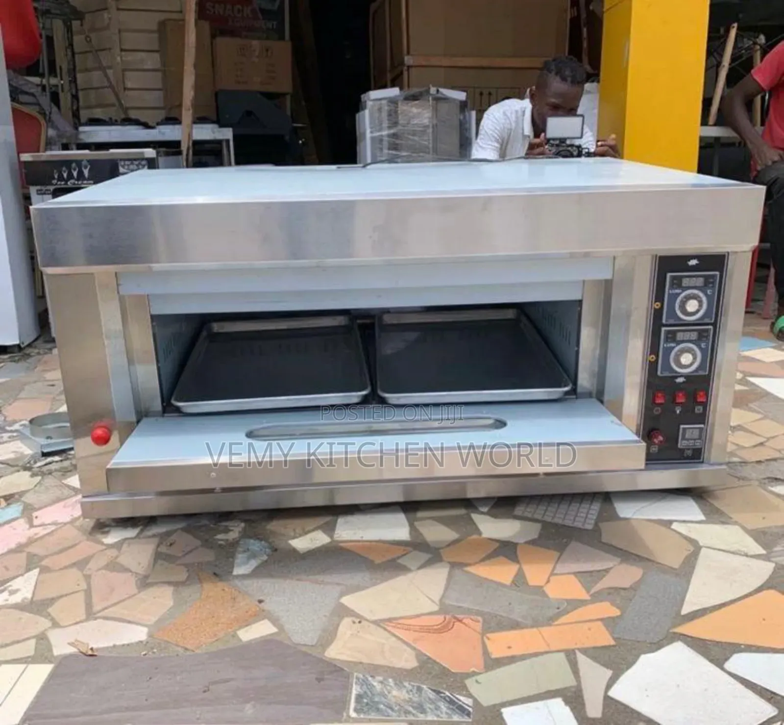 2trays Gas And Electric Industrial Oven Single Deck