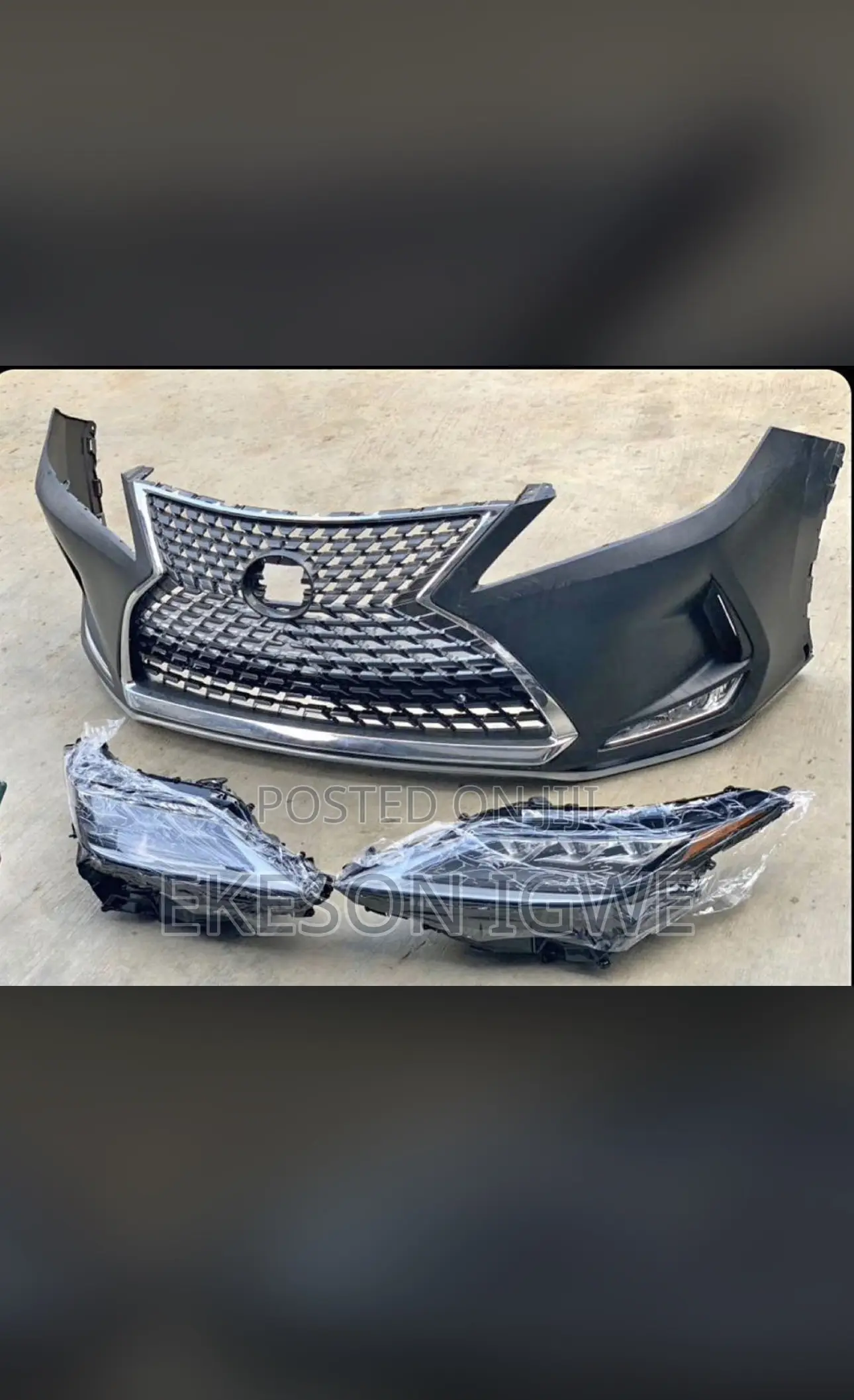 Complete Front Bumper and Headlights Rx350 2020