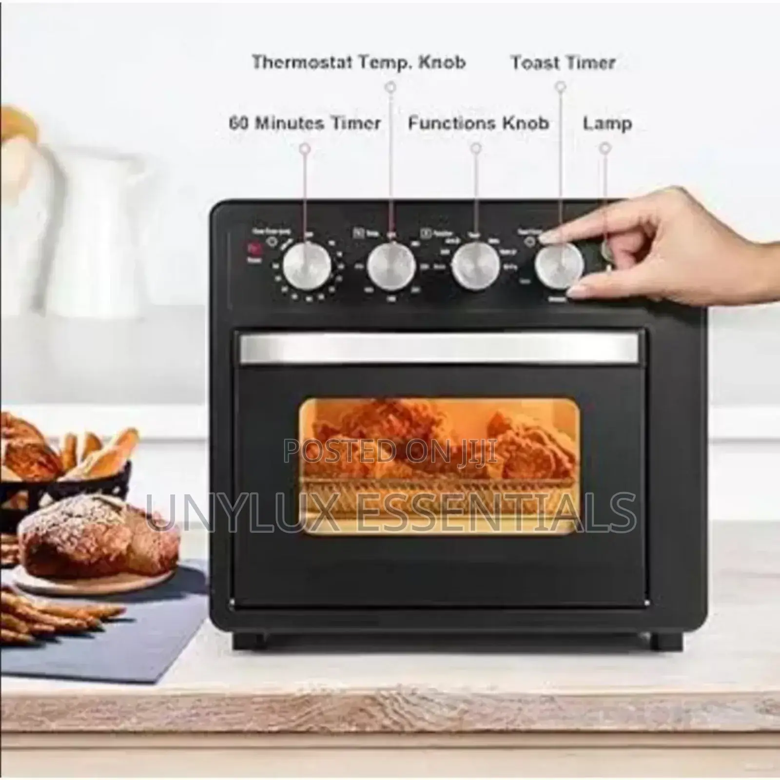 Raf 3in1 Electric Oven, Air Fryer and Toaster Machine 25l