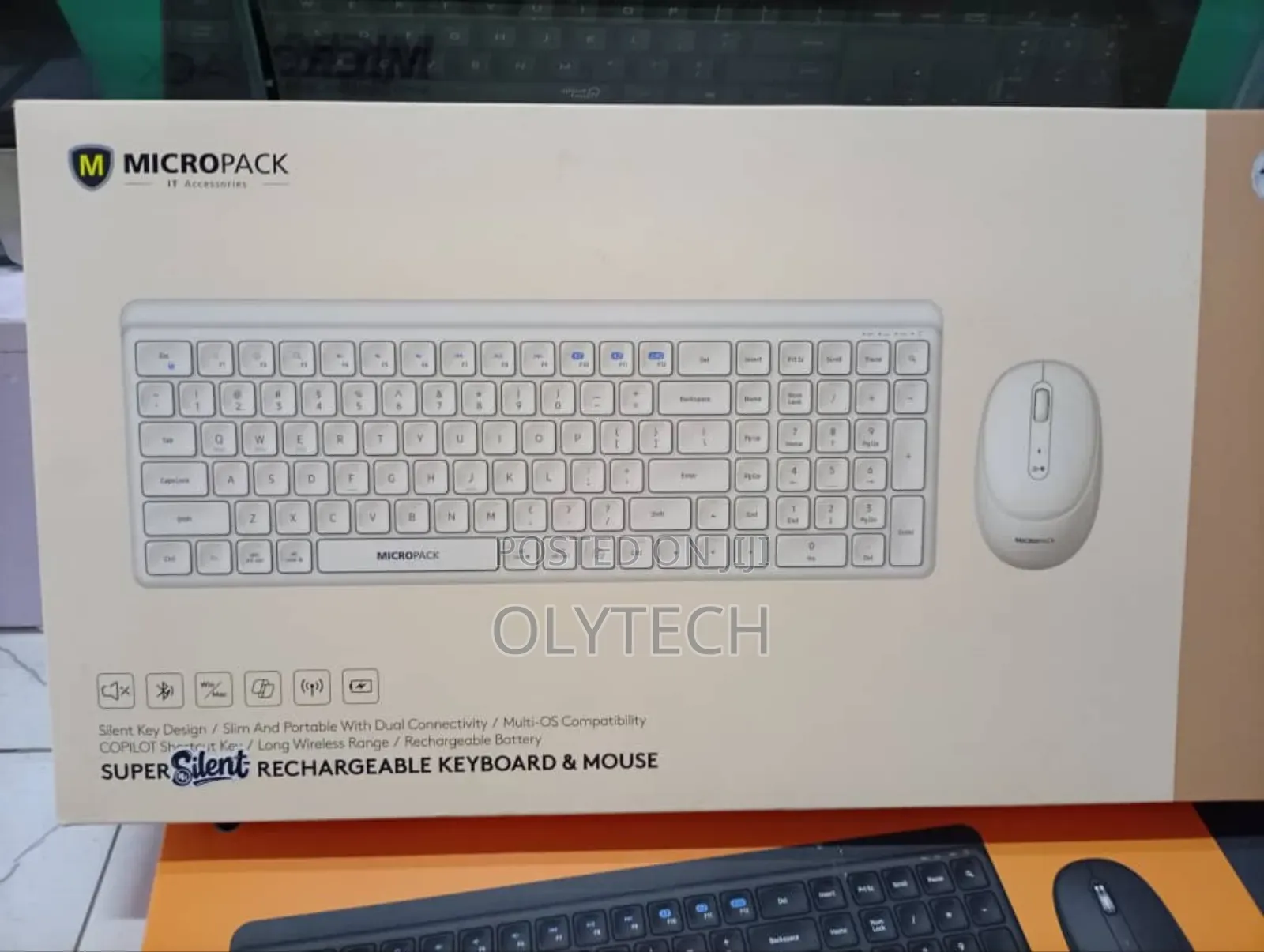 Micropack Km-268w Super Silent Rechargeable Keyboard and Mouse Combo